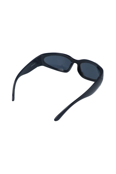 Sport lenses bright rhinestones BLACK