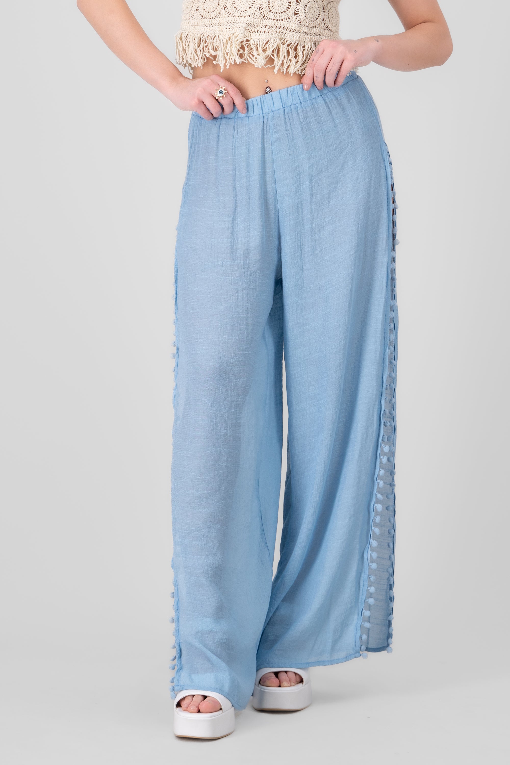 Pantalon Abertura AZUL CIELO