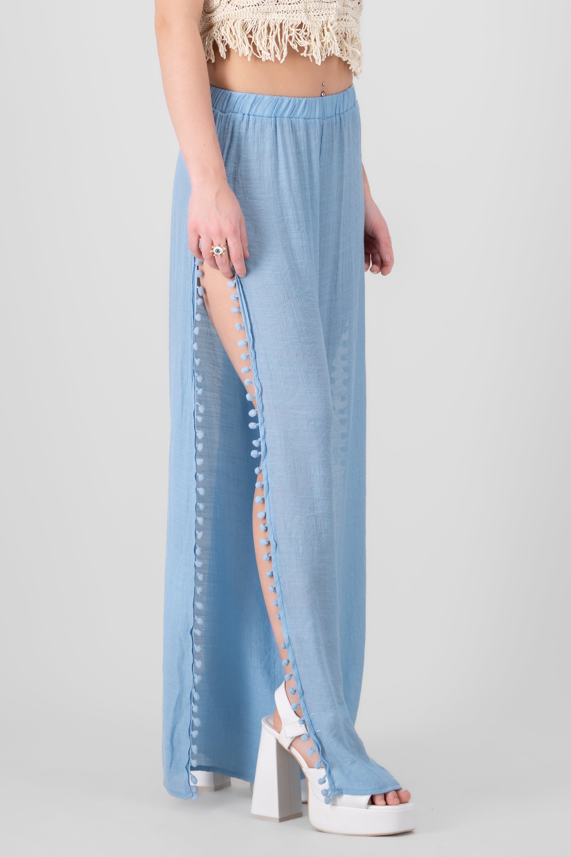 Pantalon Abertura AZUL CIELO