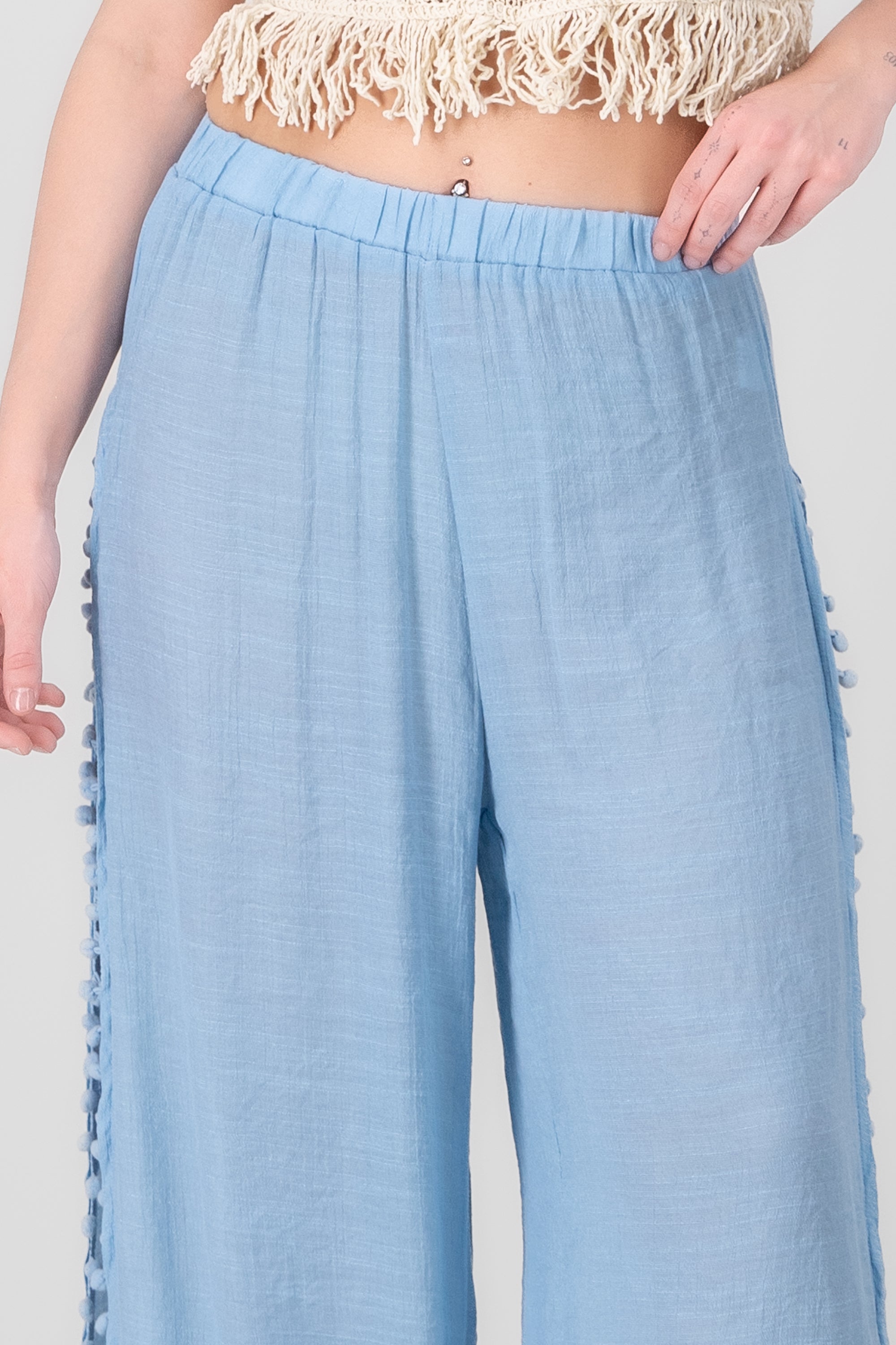 Pantalon Abertura AZUL CIELO