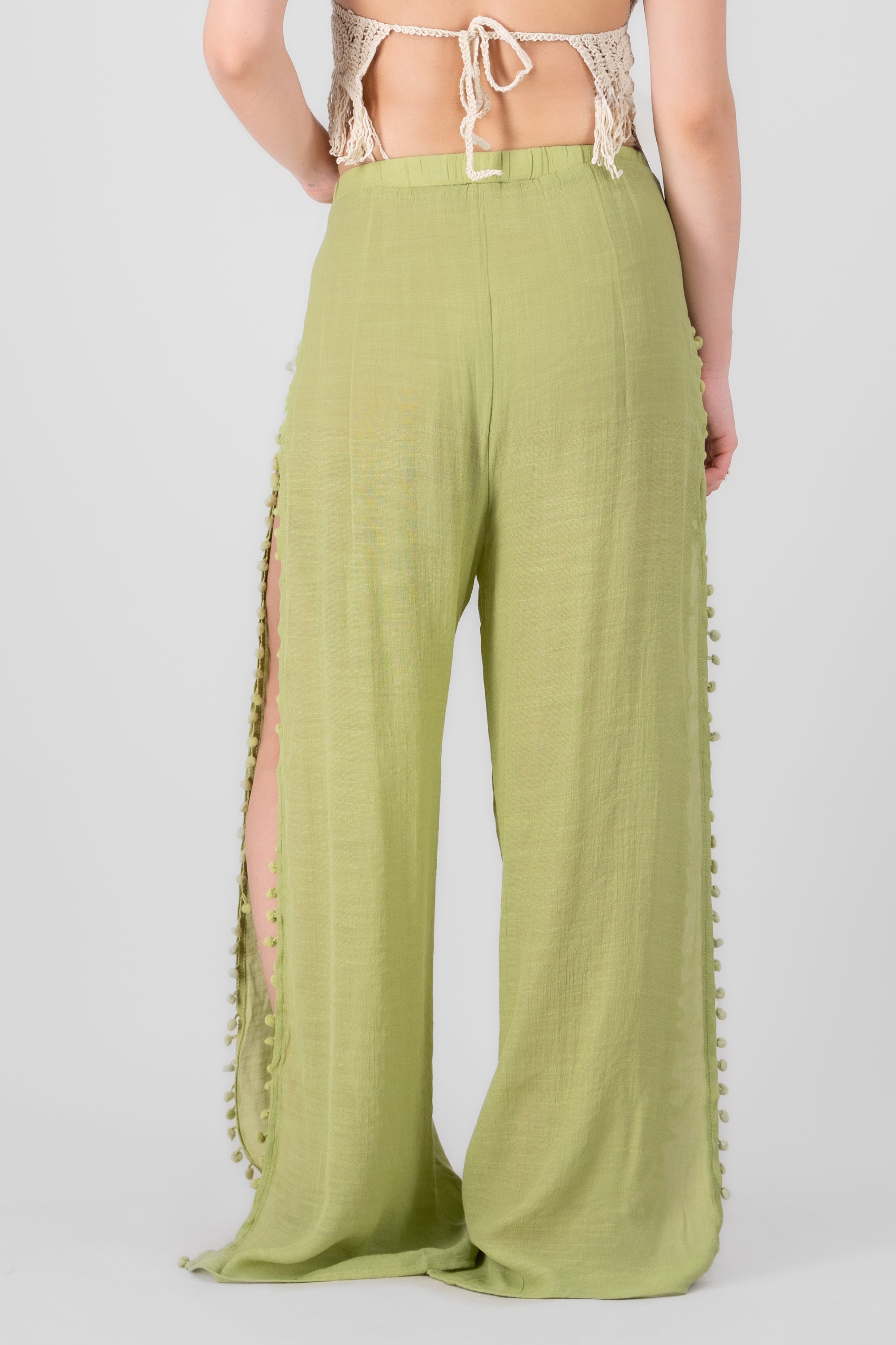 Pantalon Abertura VERDE CLARO