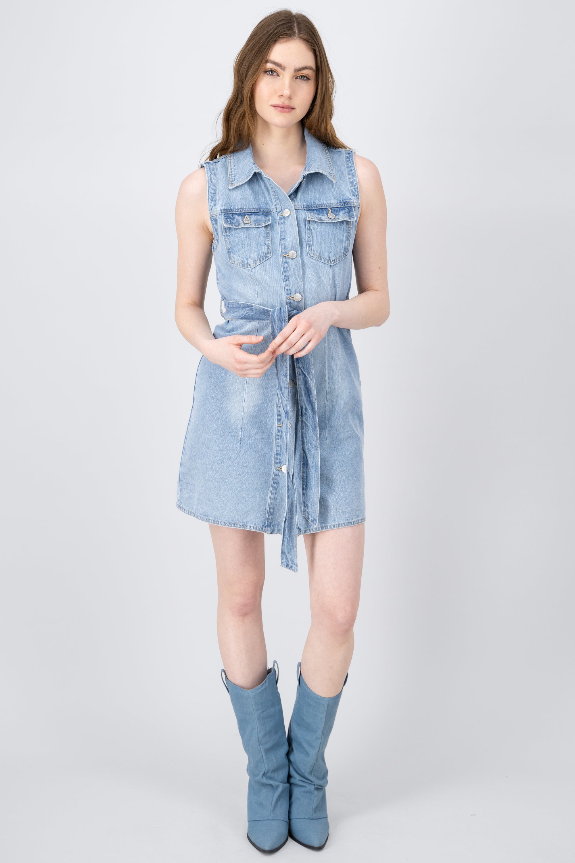 Short sleeve dress Medium Wash