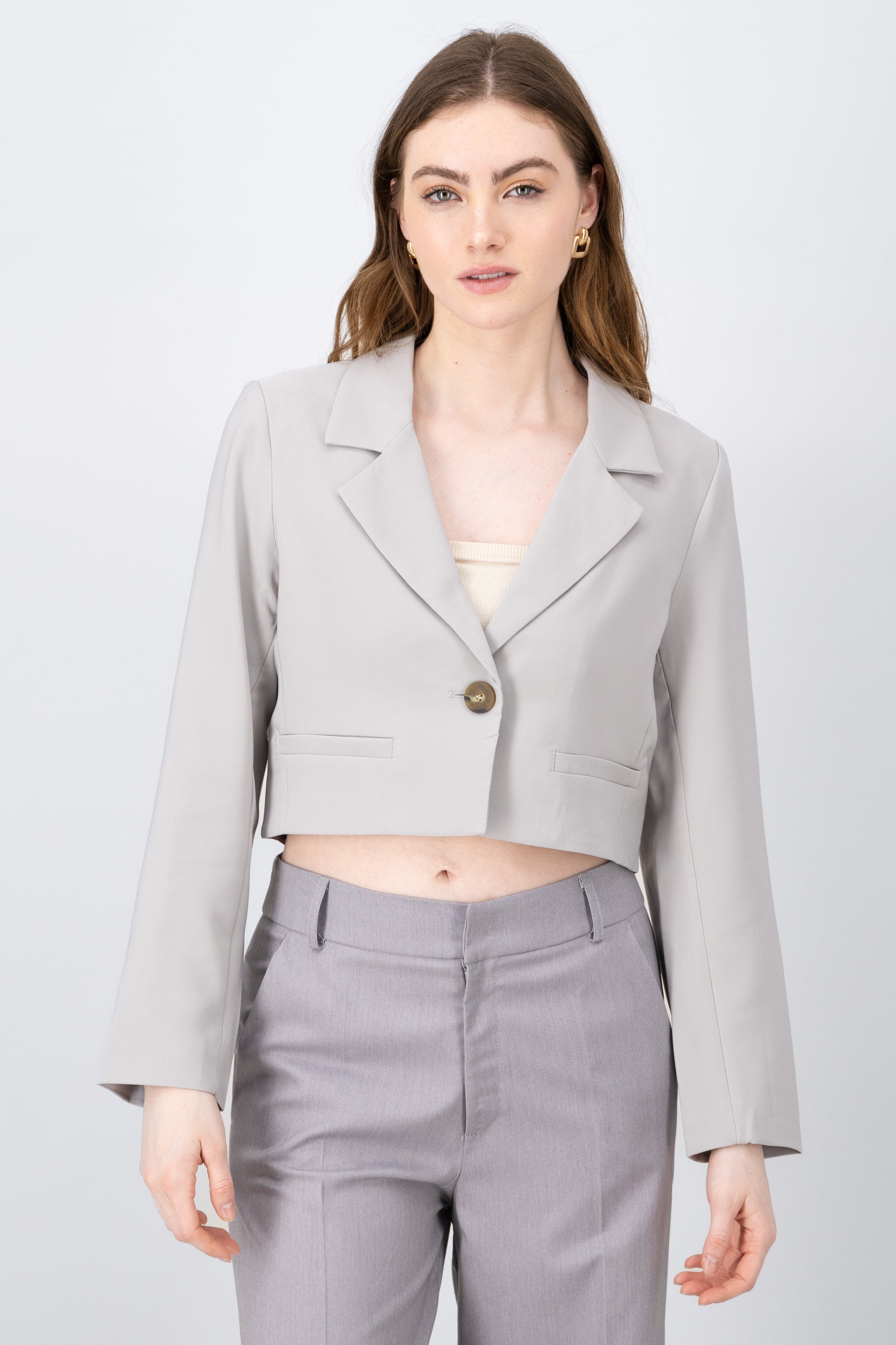 Blazer Smooth Cropped GREY