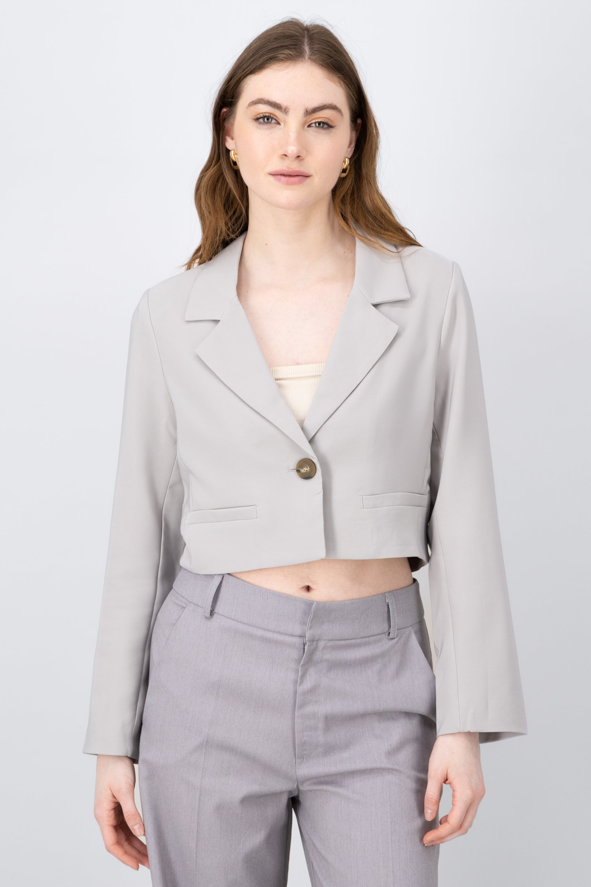 Blazer Smooth Cropped GREY