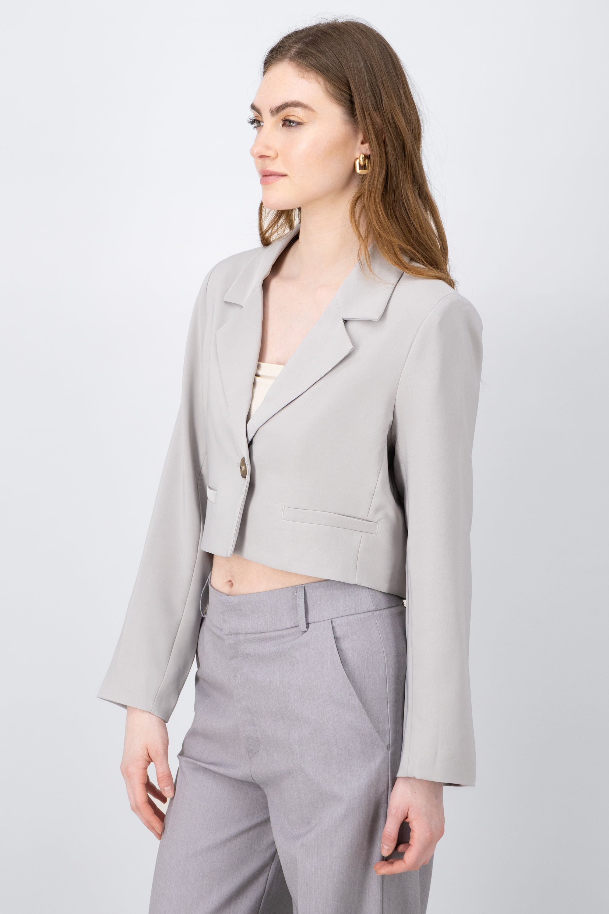 Blazer Smooth Cropped GREY