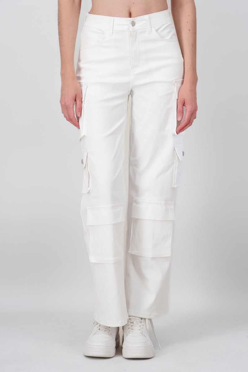 Denim Pants Pants Bags WHITE