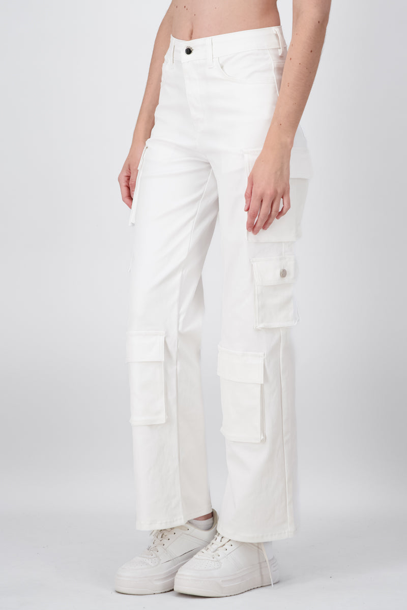 Denim Pants Pants Bags WHITE