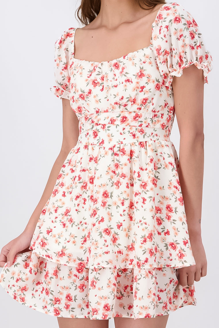 MINI OLANE FLOWER DRESS White Combo