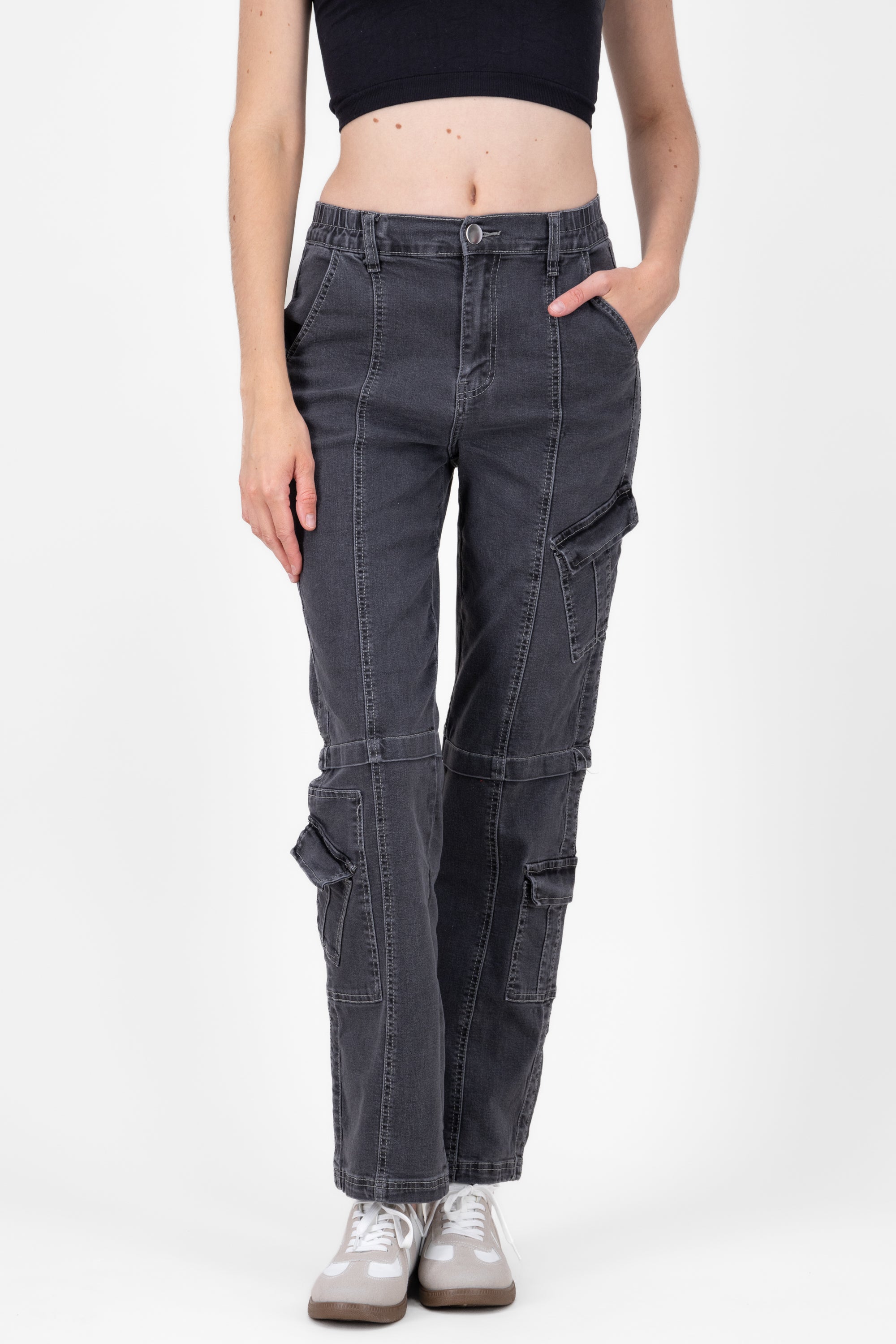 Jeans Contrast seams BLACK