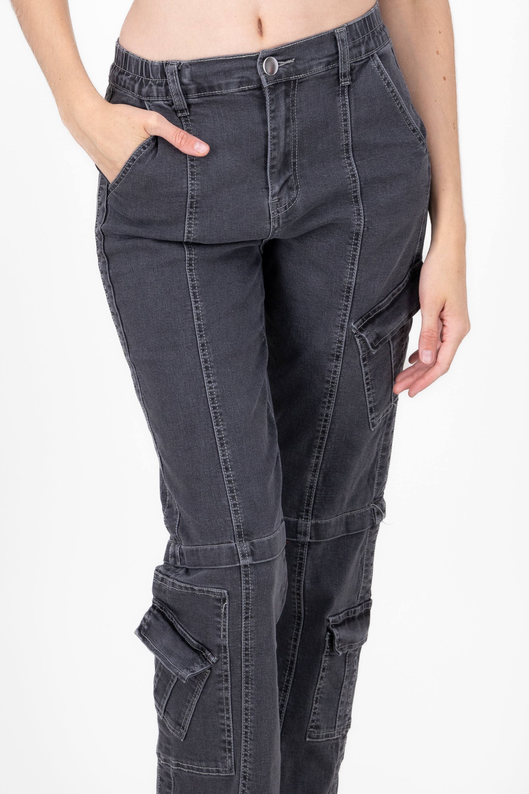 Jeans Contrast seams BLACK