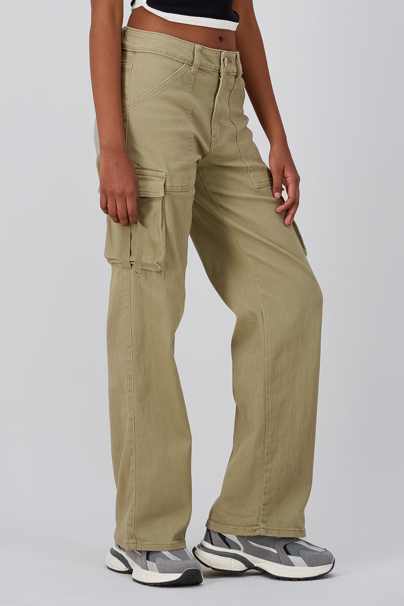 Wide leg pants GREEN