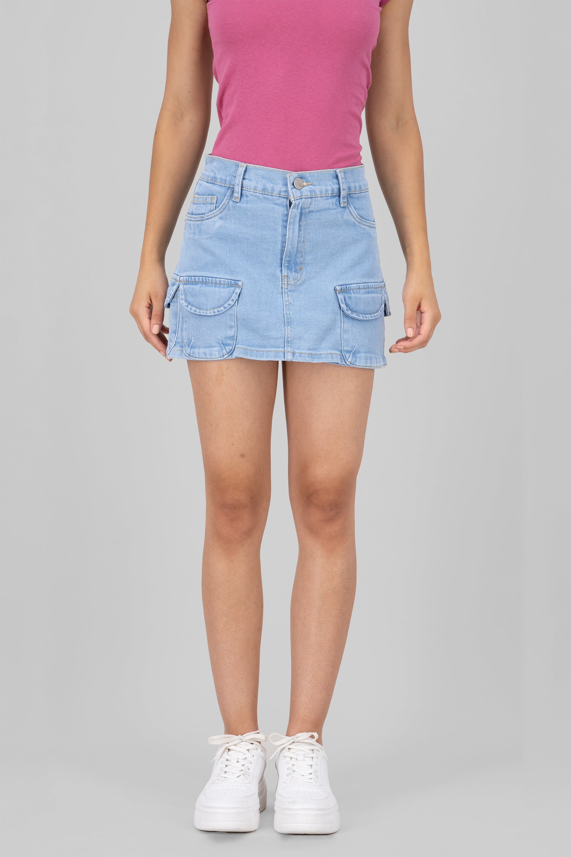 Short Skirt 3 Bags BleACHED
