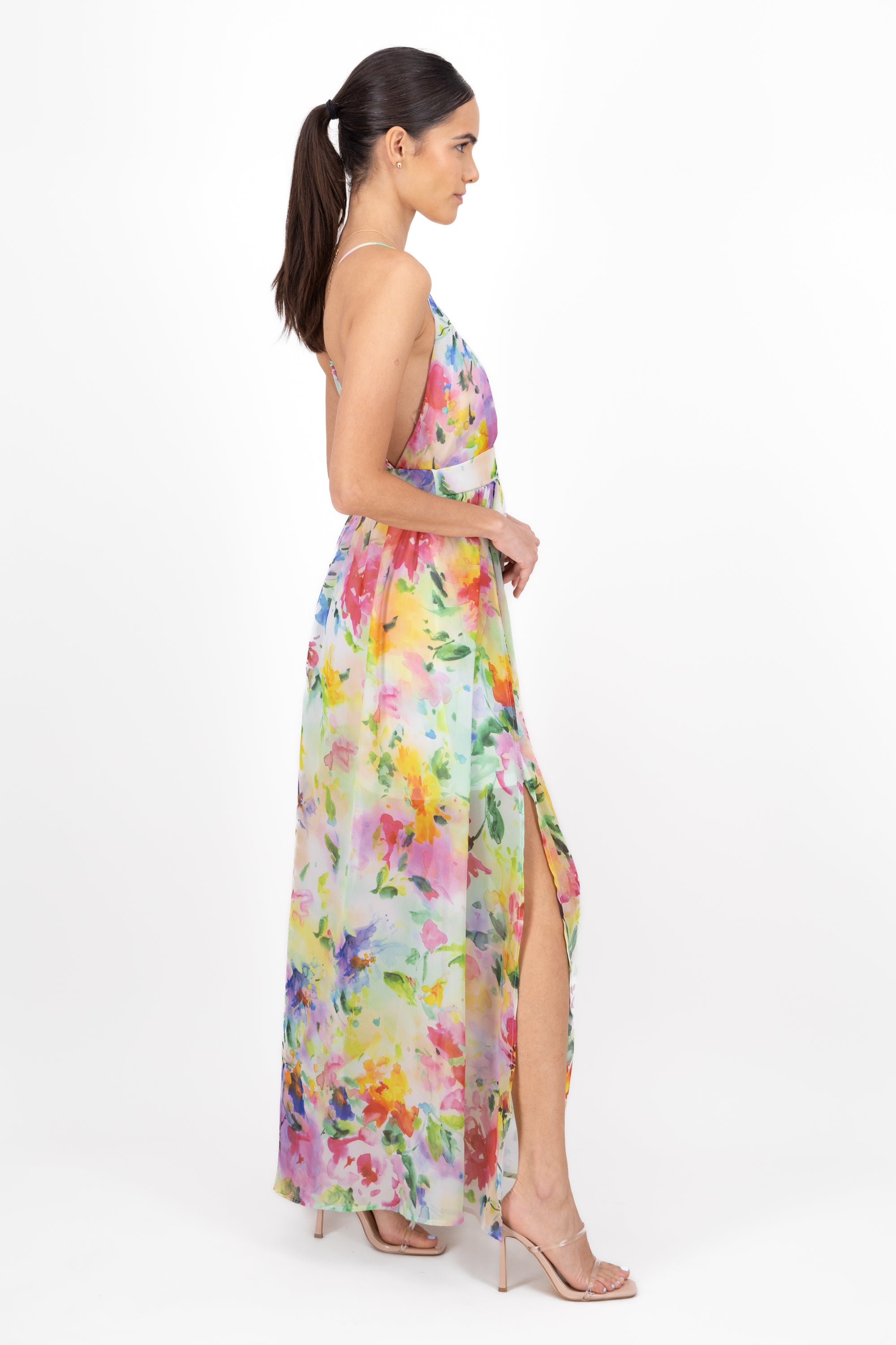 Maxi Dress Flowers MULTICOLORED