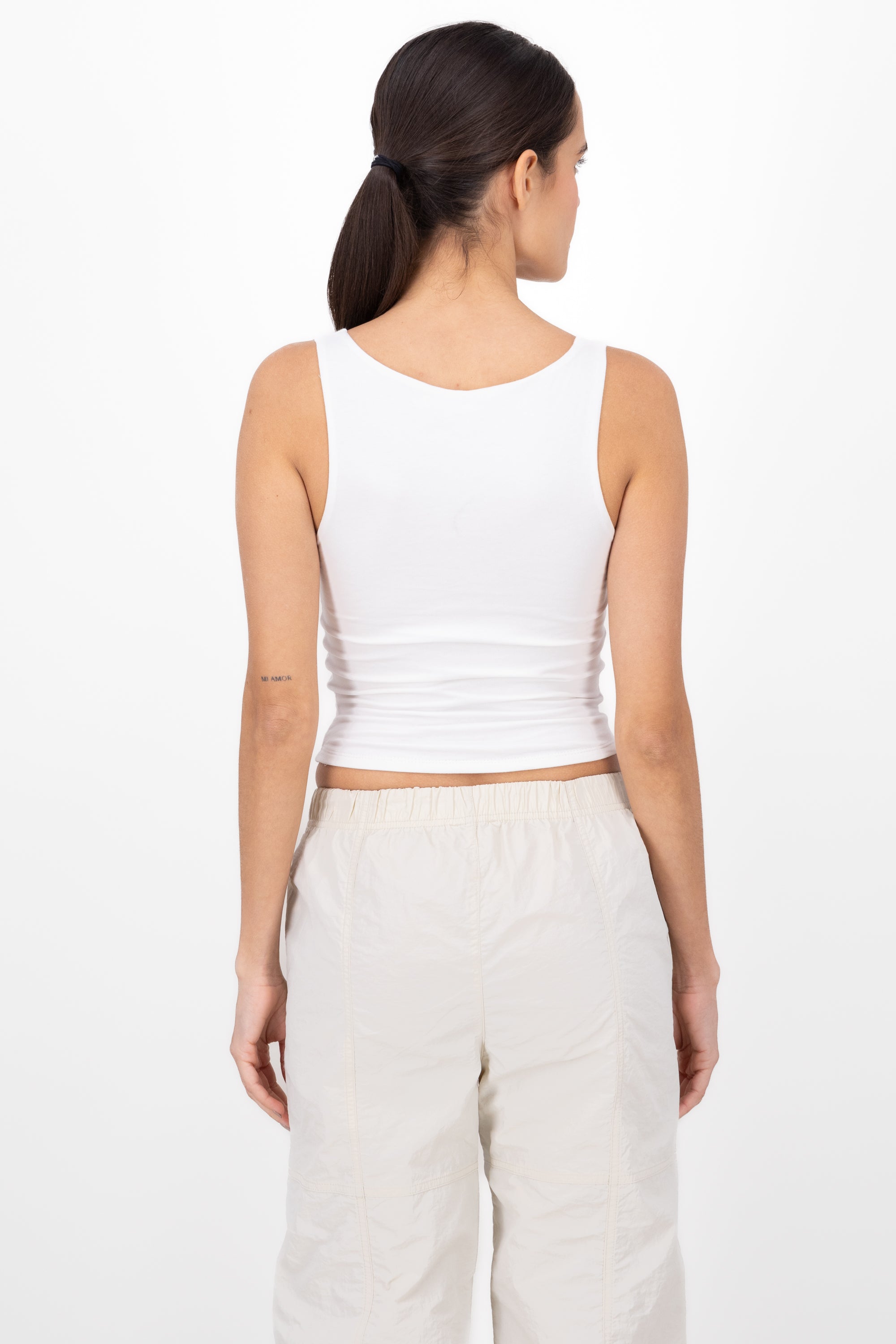 Top Double Fabric Straps WHITE