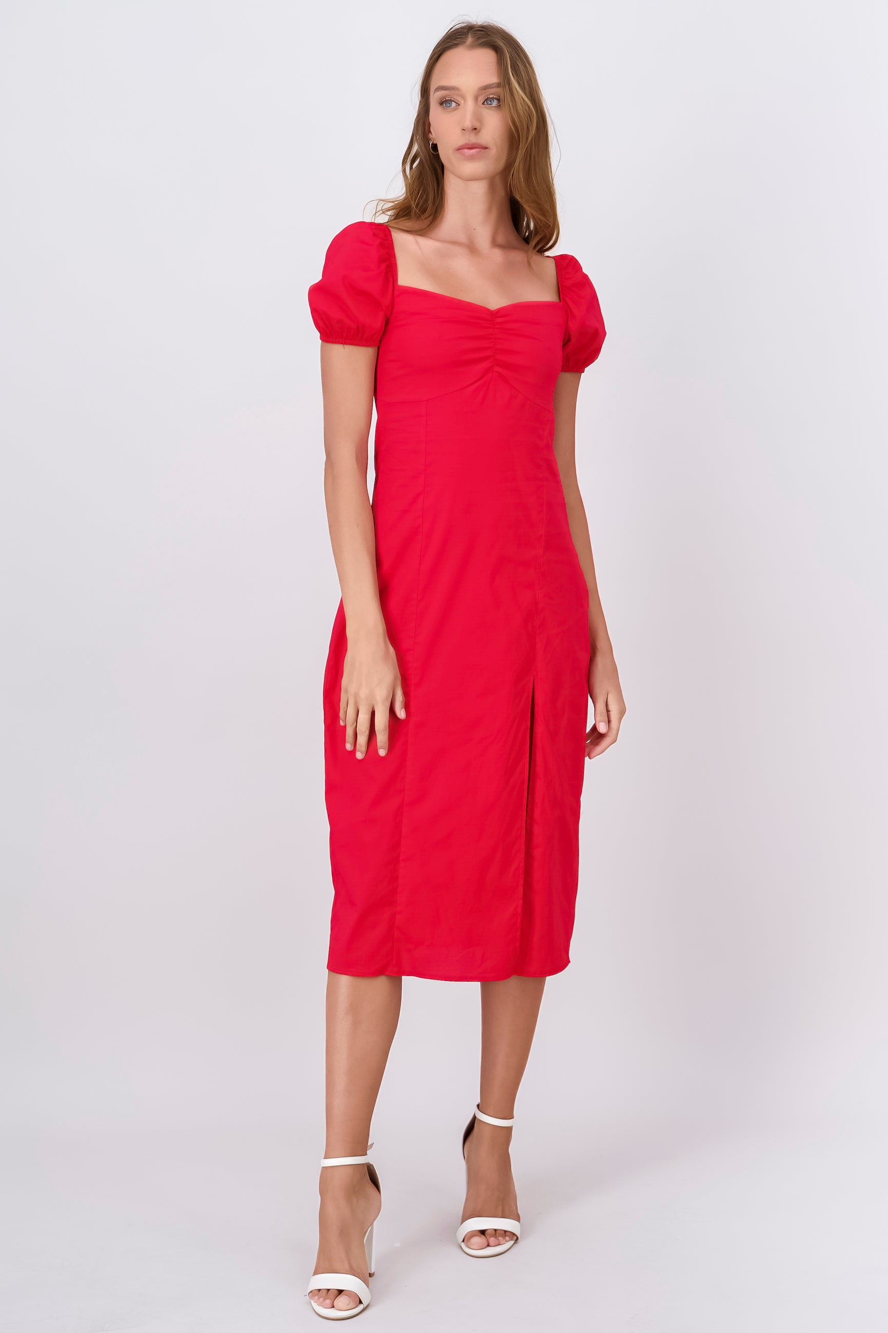 MIDI DRESS PUBLICADAS RED