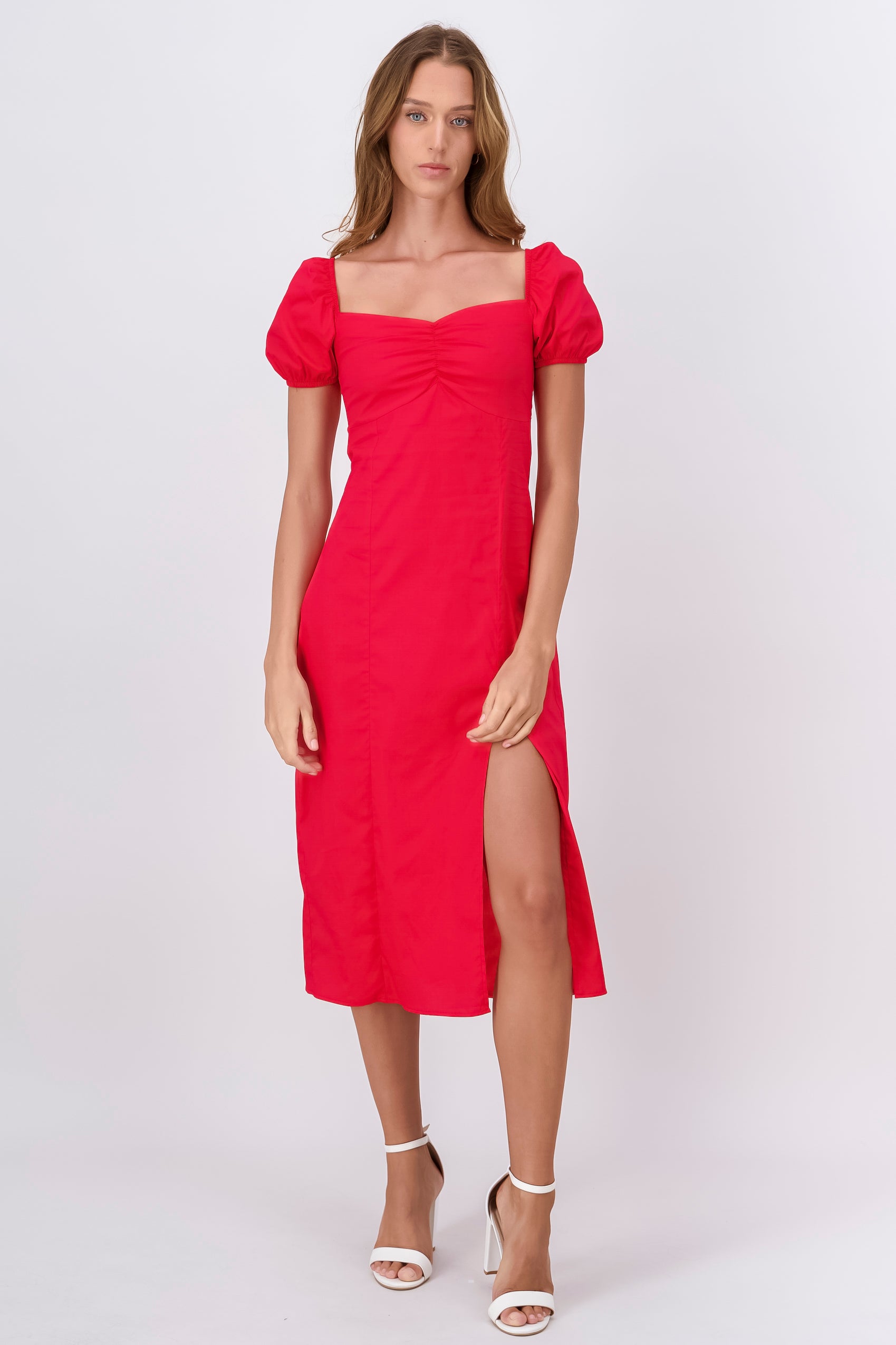 MIDI DRESS PUBLICADAS RED