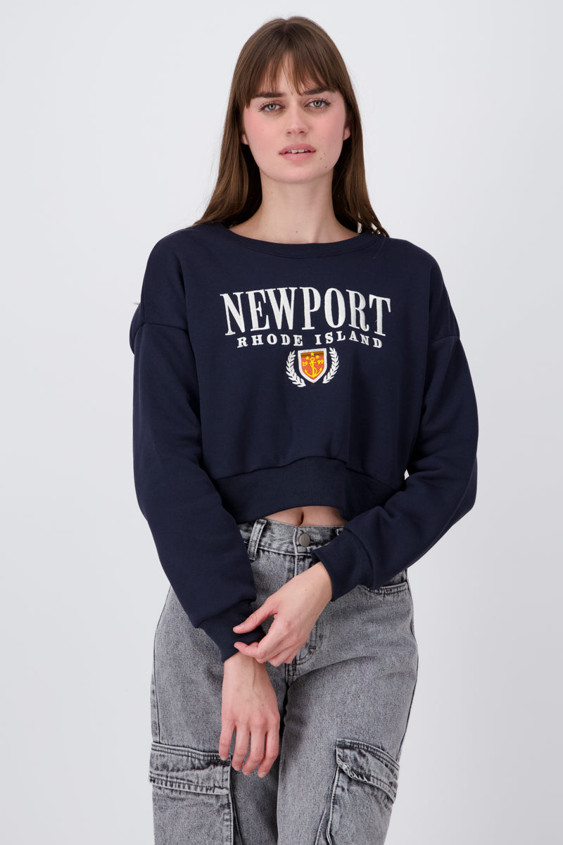 Cropped sweatshirt MARINE