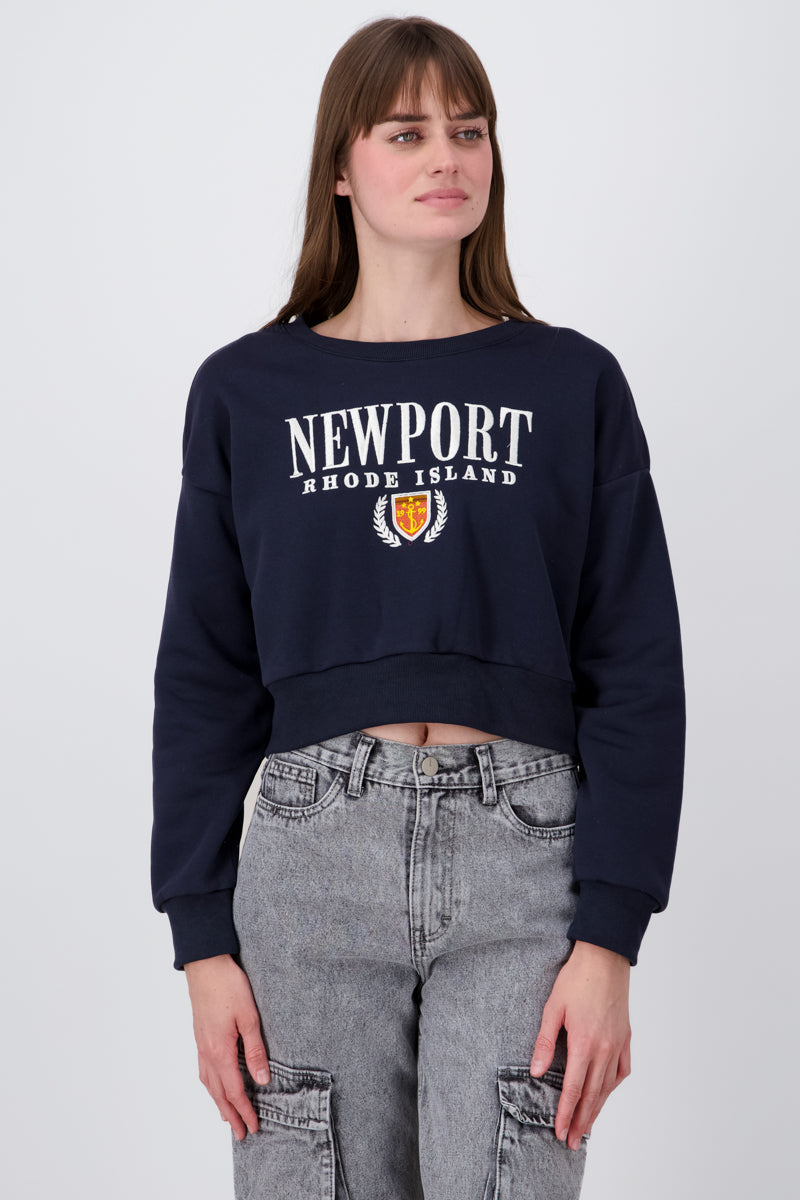 Cropped sweatshirt MARINE