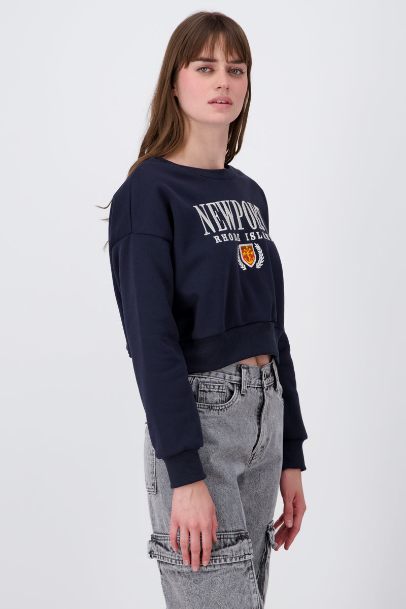 Cropped sweatshirt MARINE