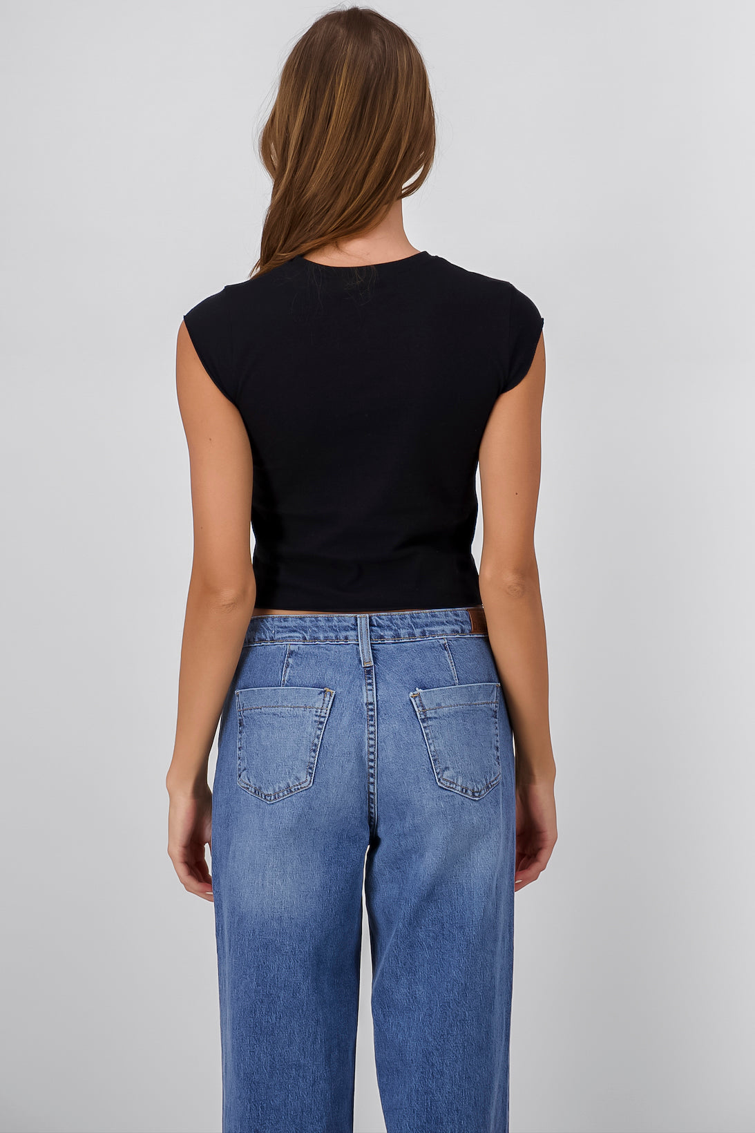 Top wild west brillos NEGRO
