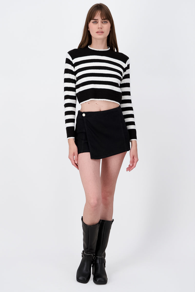 Cruzada short skirt BLACK