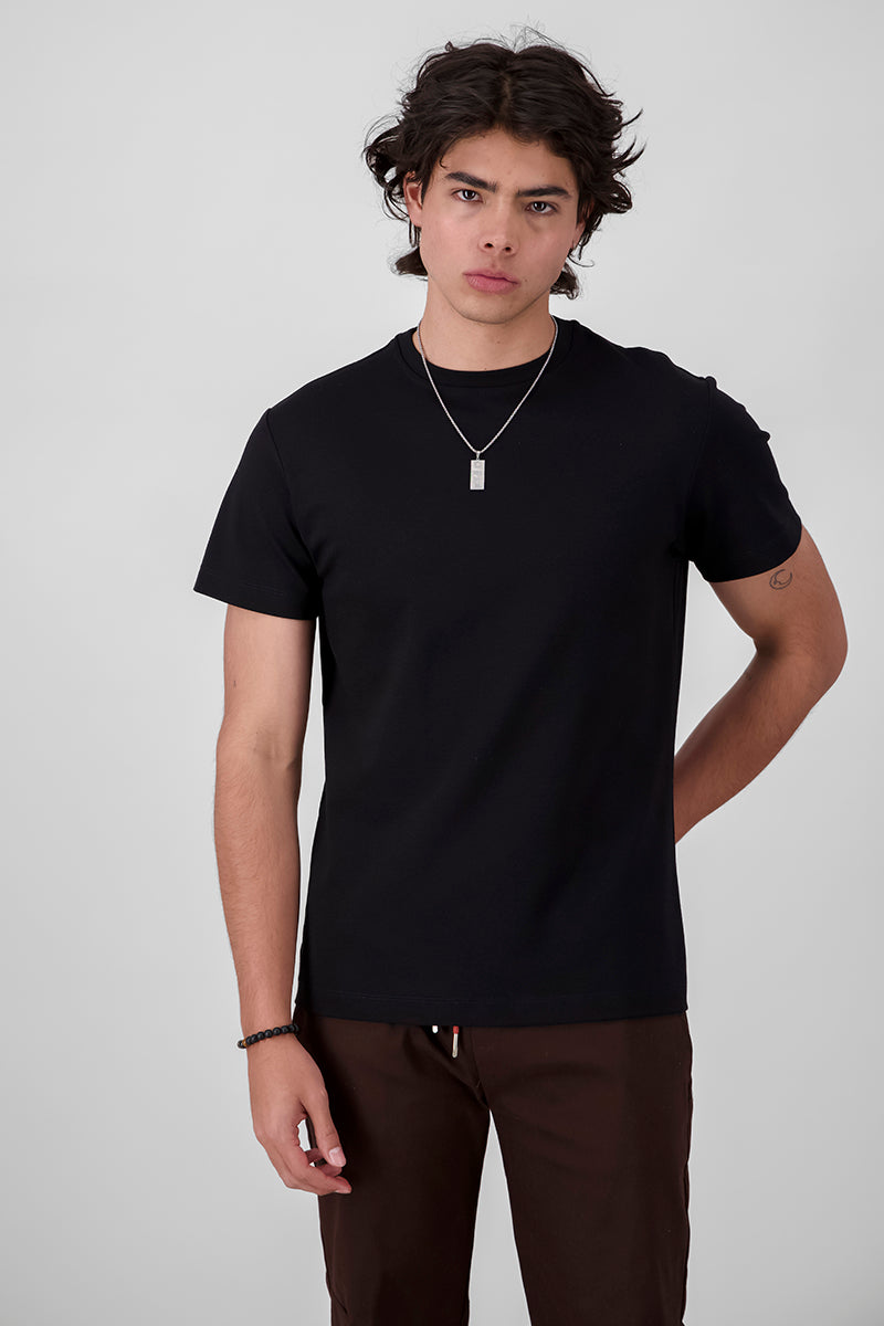 Basic Fit shirt BLACK