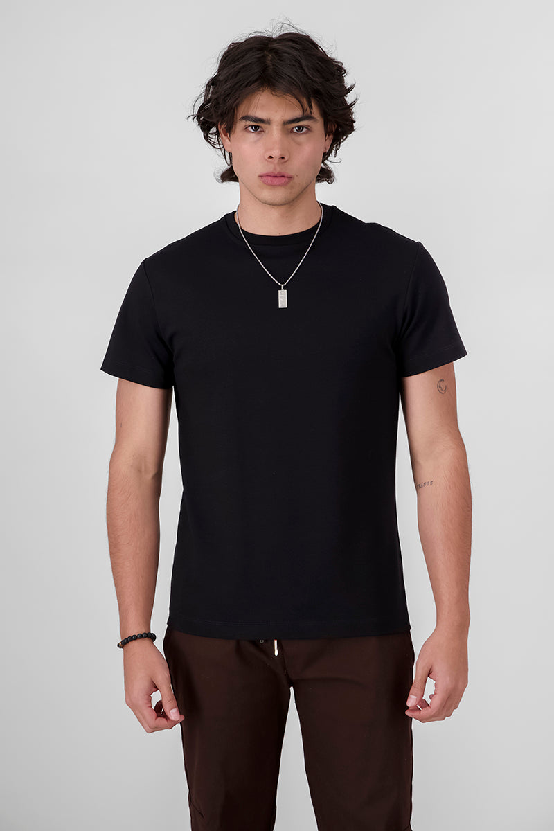 Basic Fit shirt BLACK