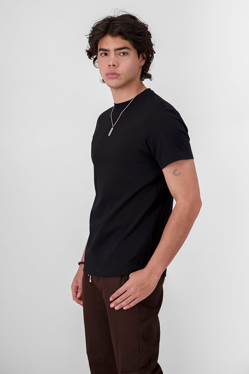 Basic Fit shirt BLACK