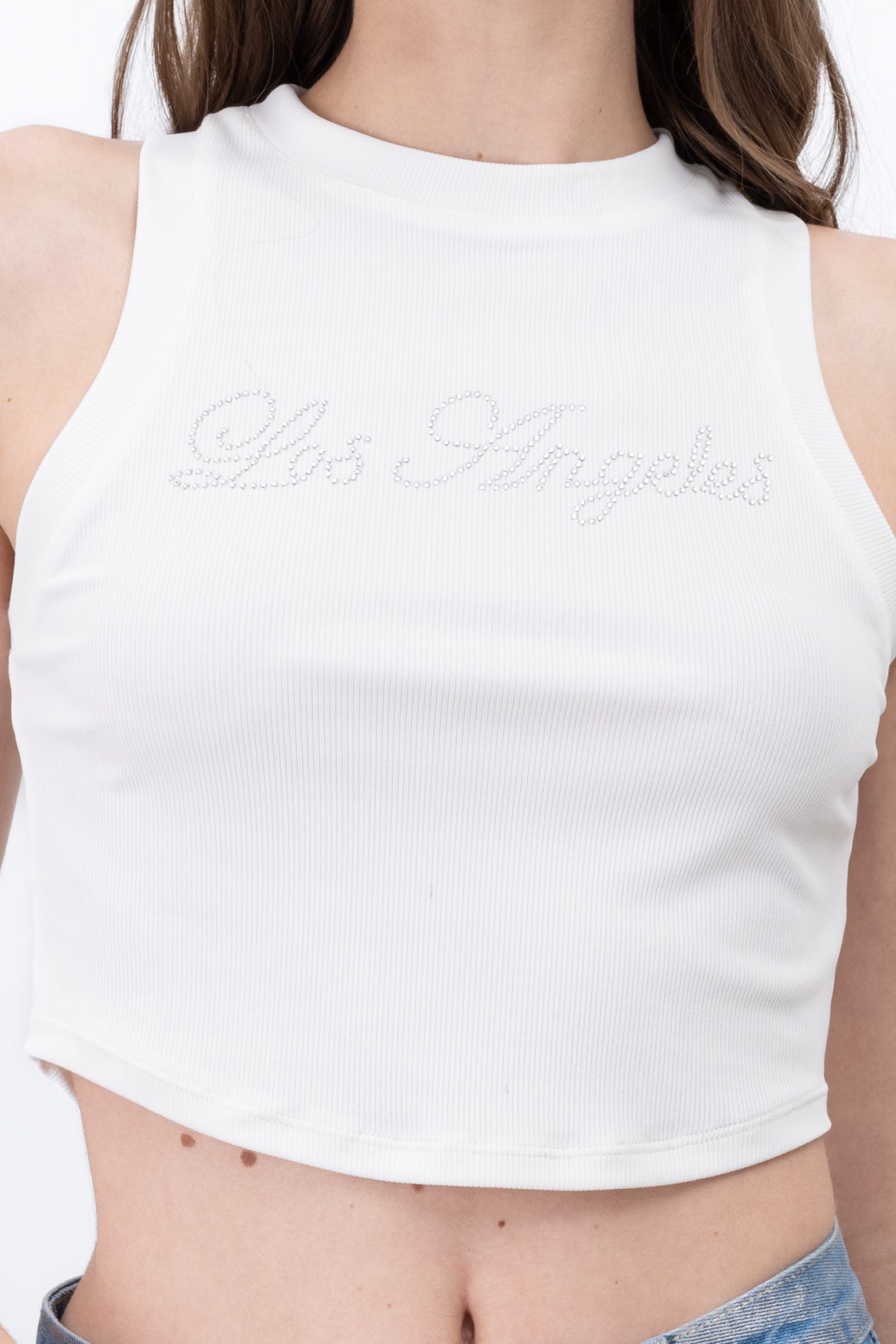 Tank Top Rib Los Angeles With Hypsters Blillos WHITE