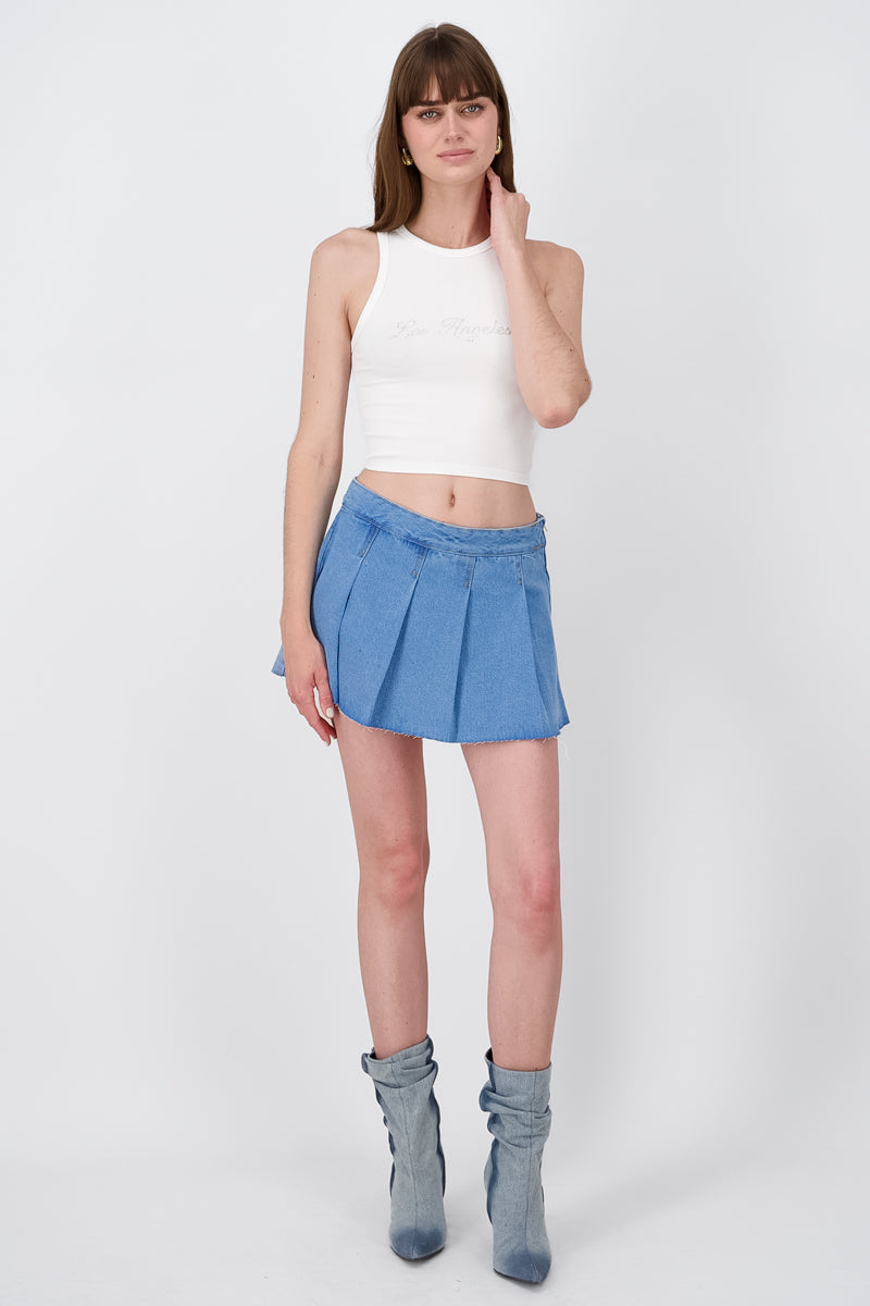 Denim miniskirt Stone Light