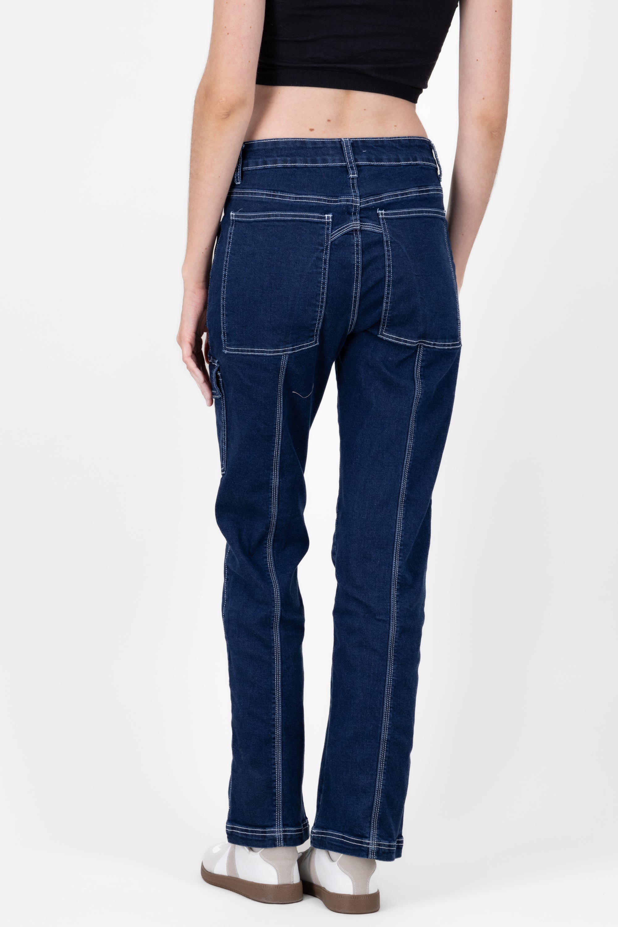 Jeans Contrast seams Dark Wash