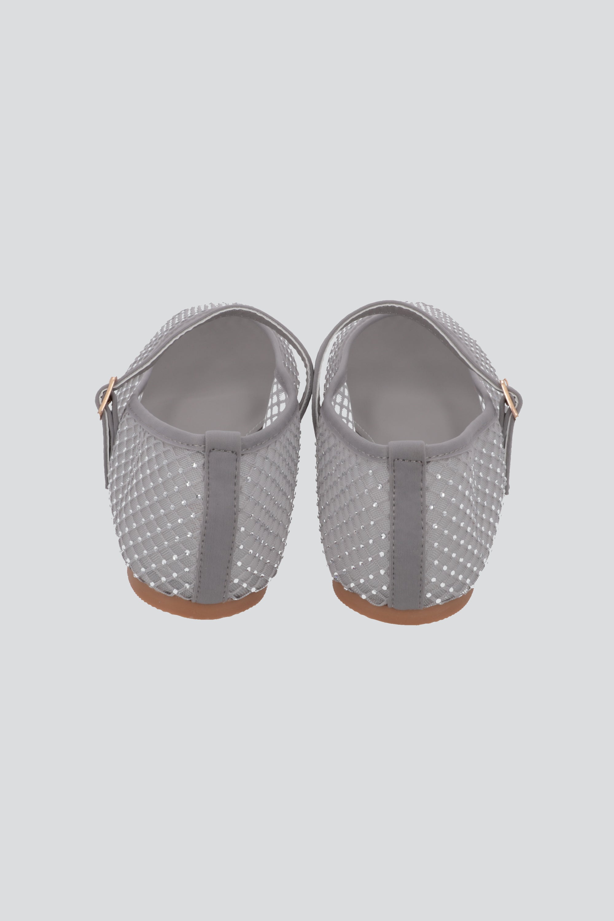 Flat malla brillos correa PLATA