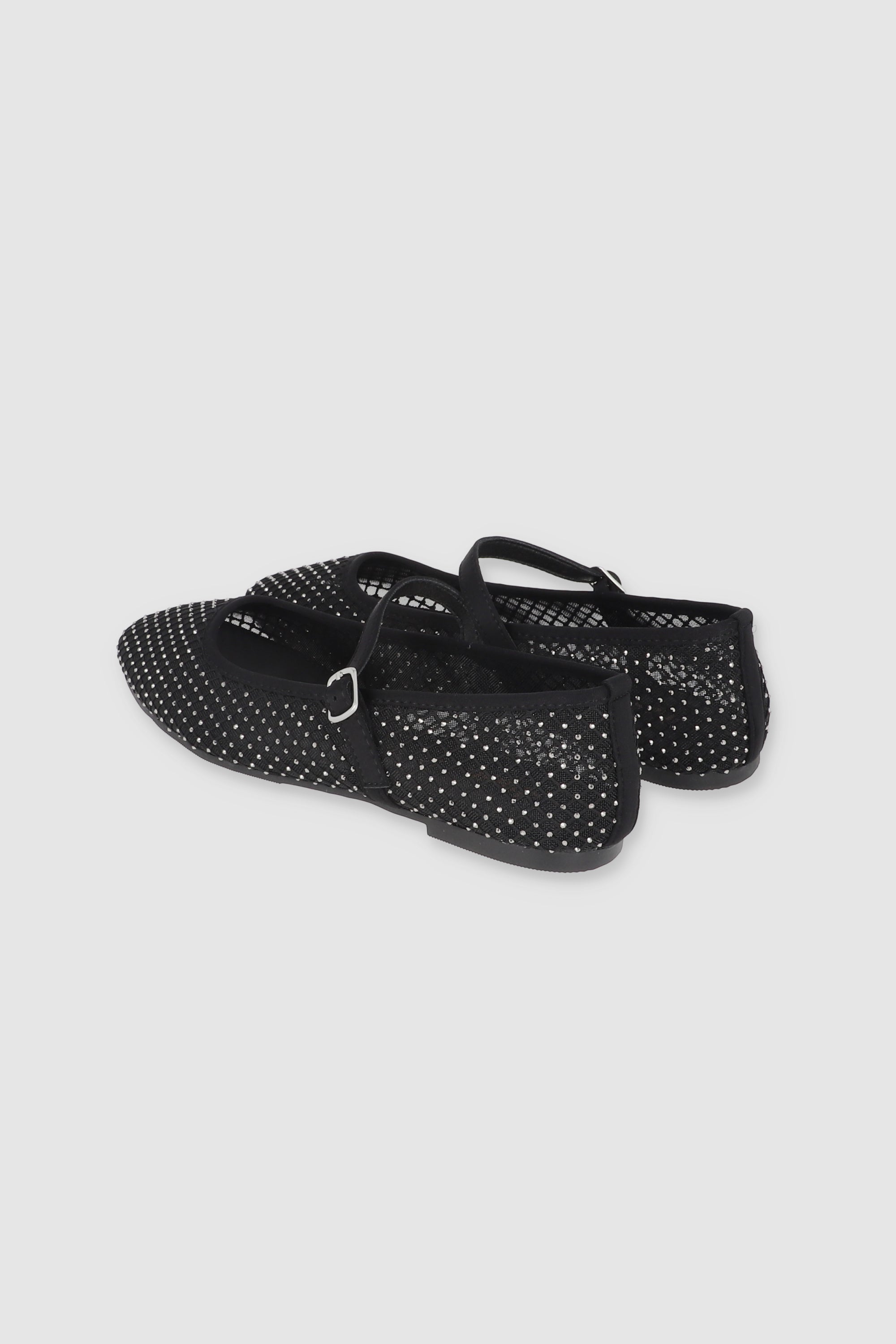 Flat malla brillos correa NEGRO