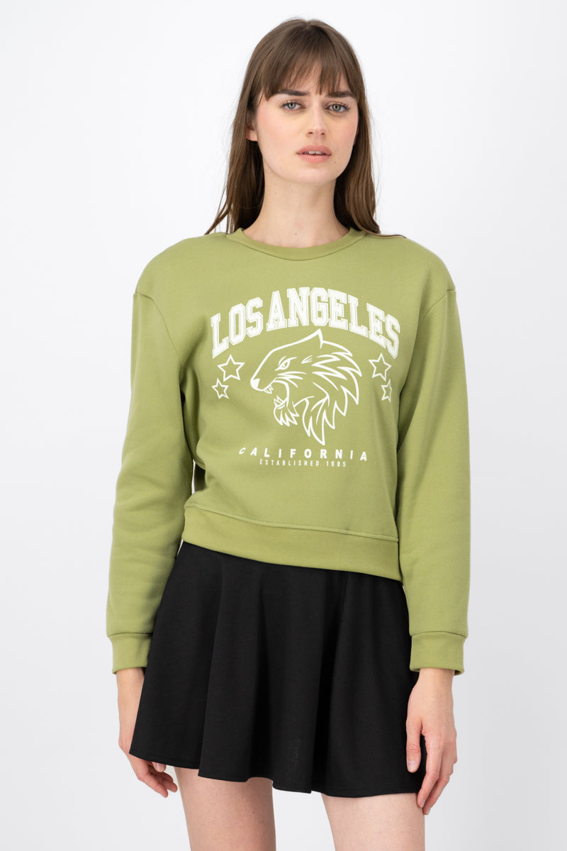 Los Angeles sweatshirt OLIVE