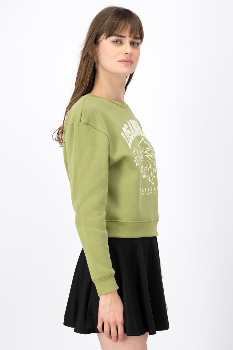 Los Angeles sweatshirt OLIVE