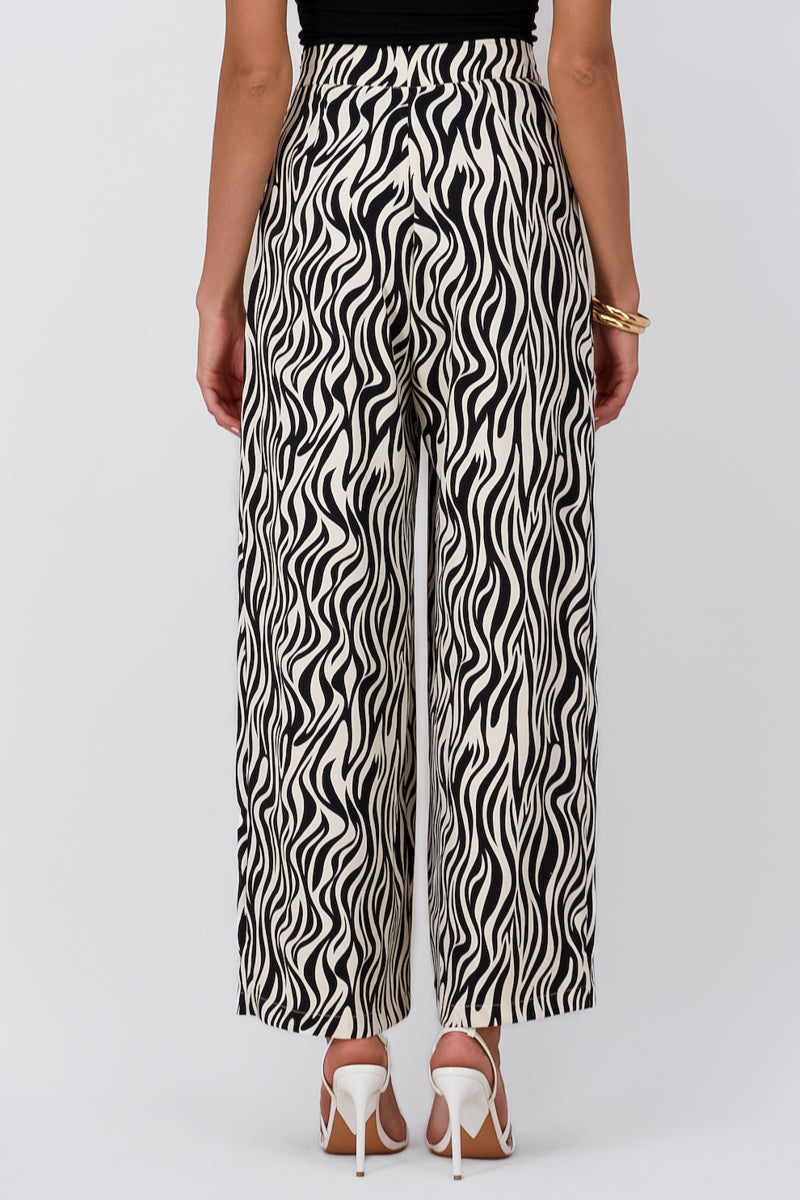 Hypsters Zebra Pants Black Combo