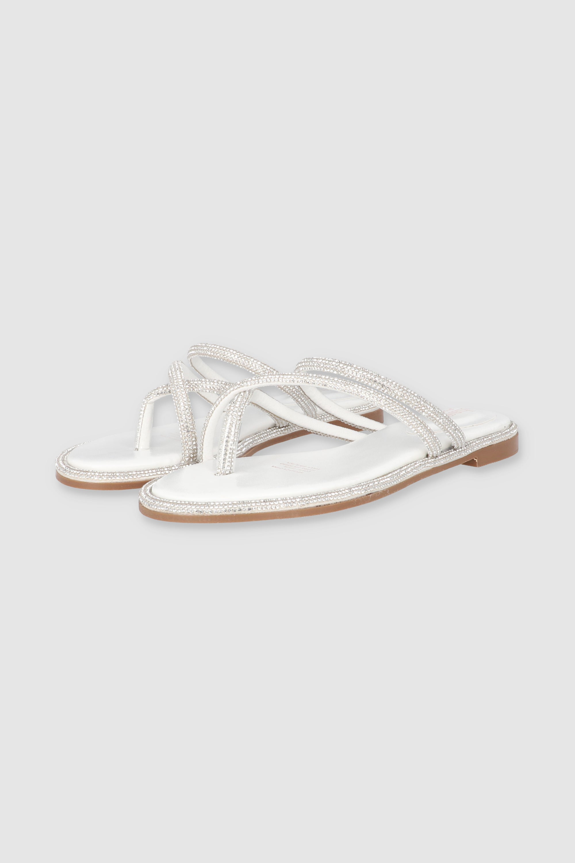 Sandal strips thick brightness Cruzado WHITE