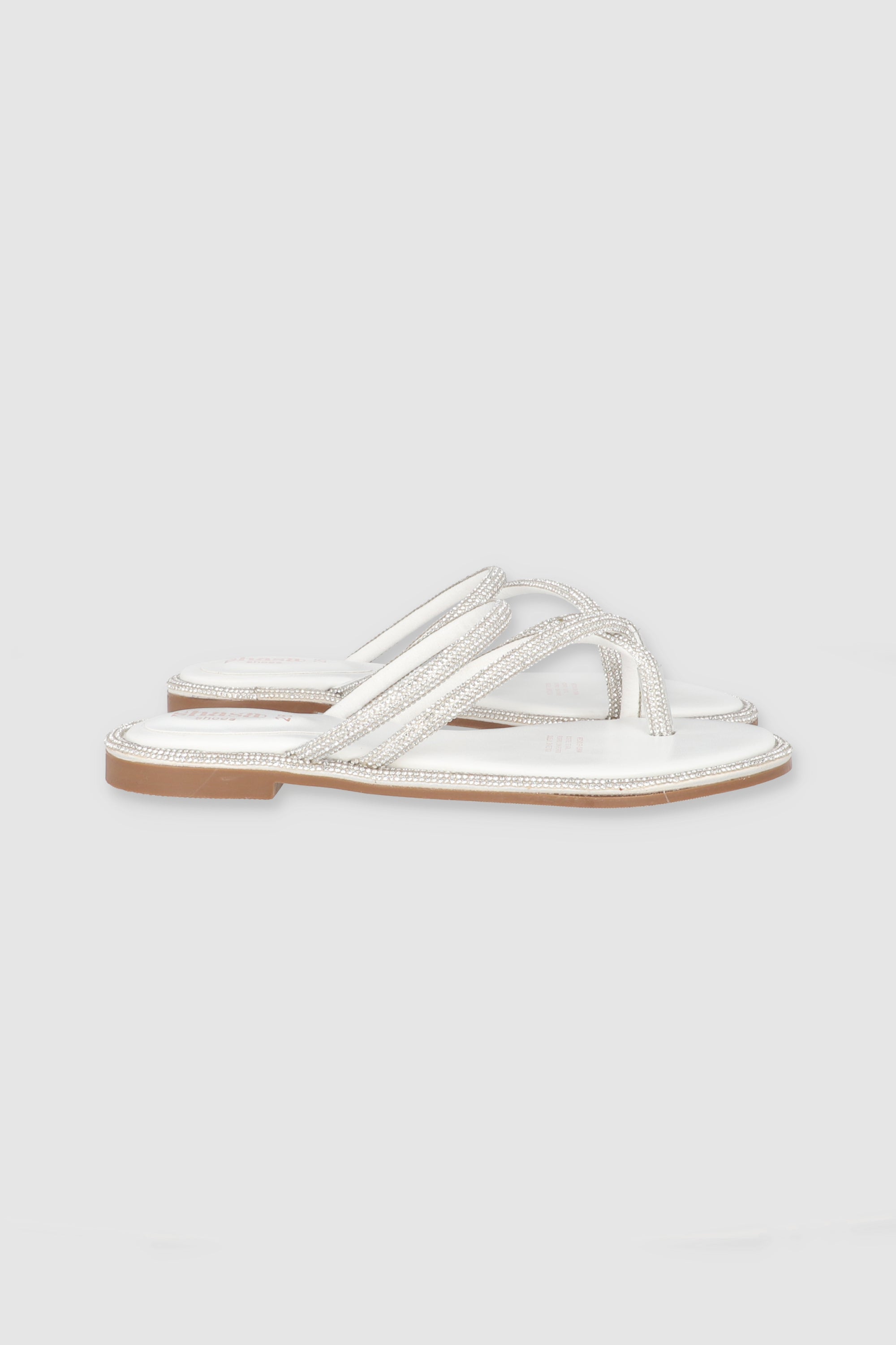 Sandal strips thick brightness Cruzado WHITE