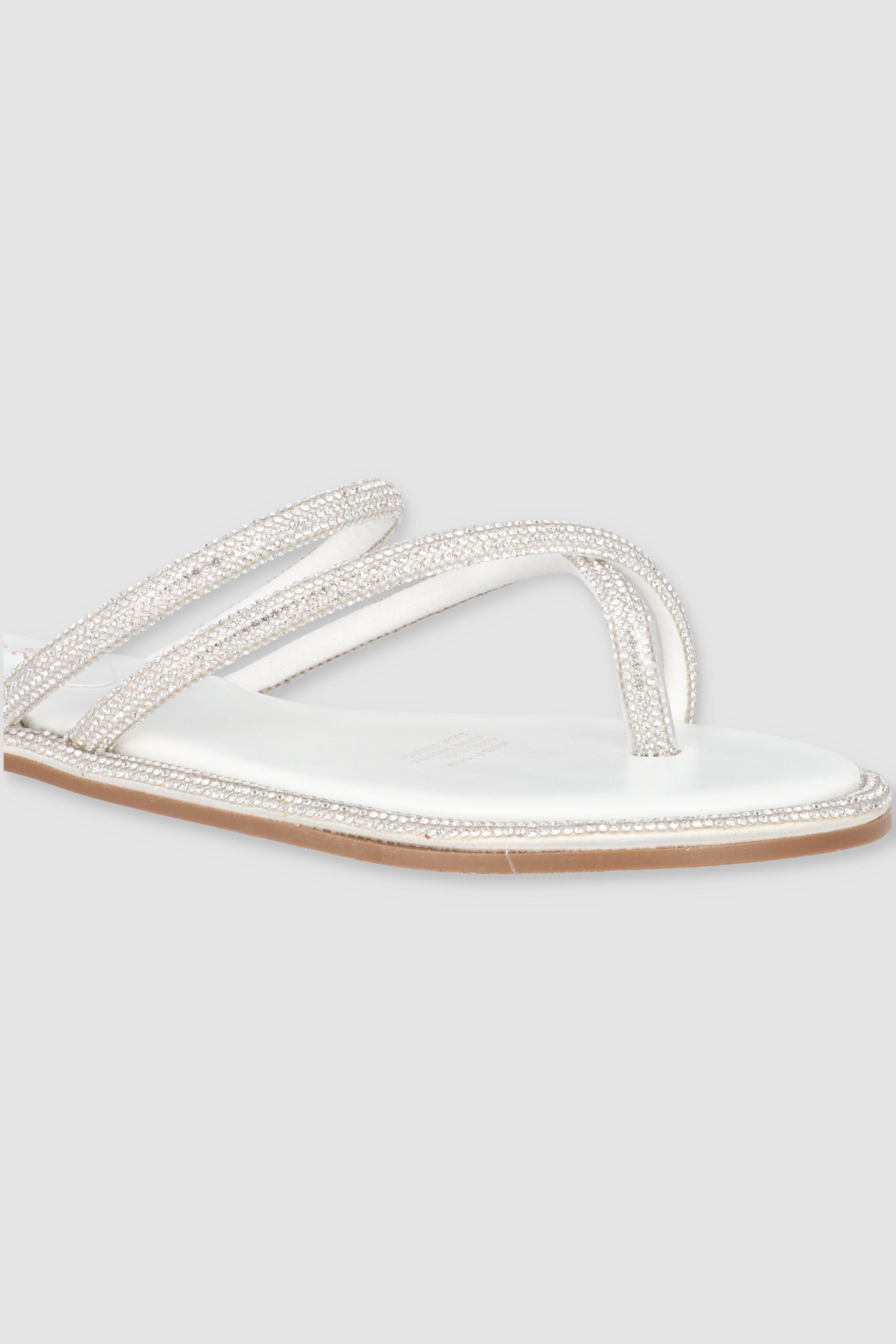 Sandal strips thick brightness Cruzado WHITE