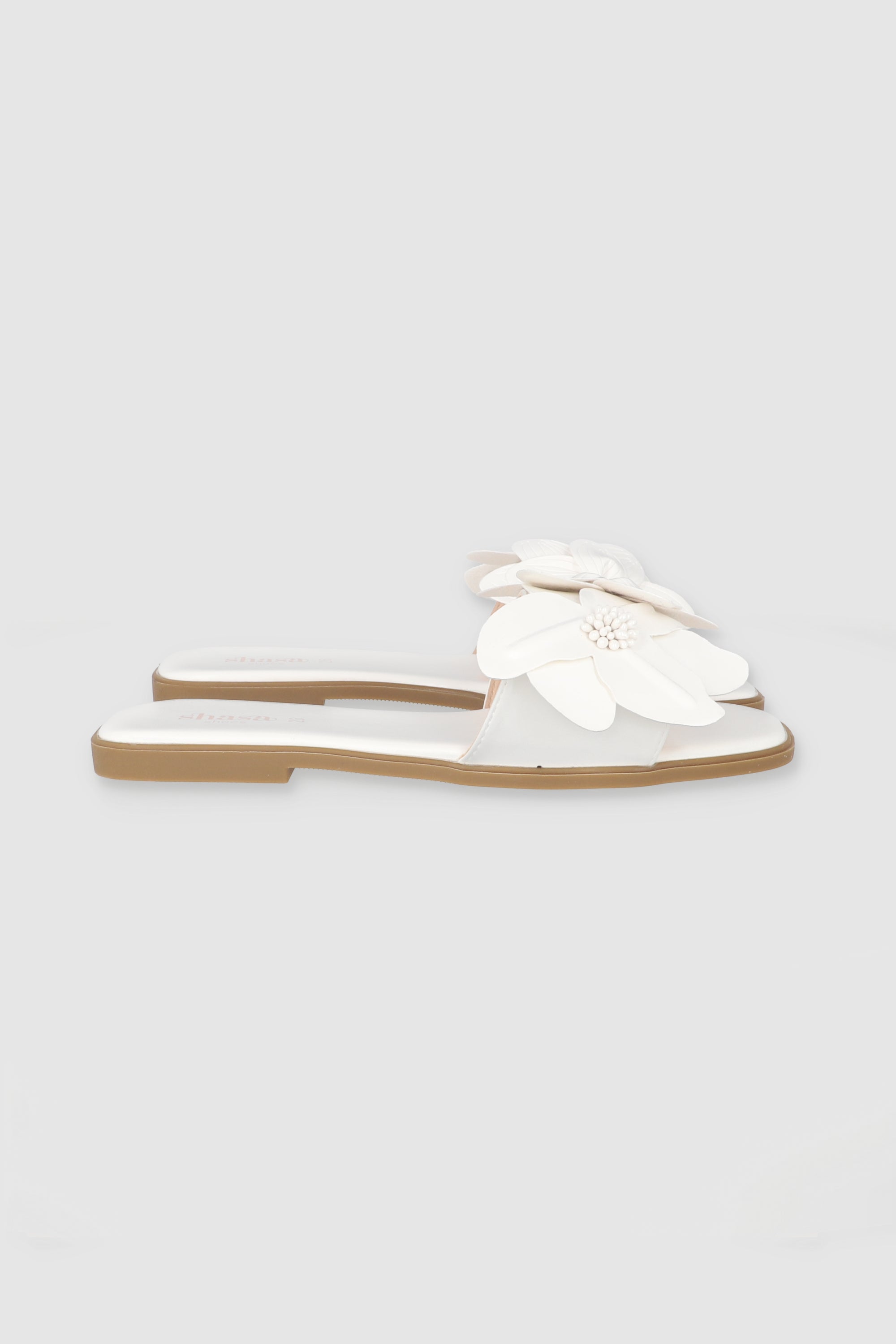 Sandalia Tropical Flores 3D WHITE
