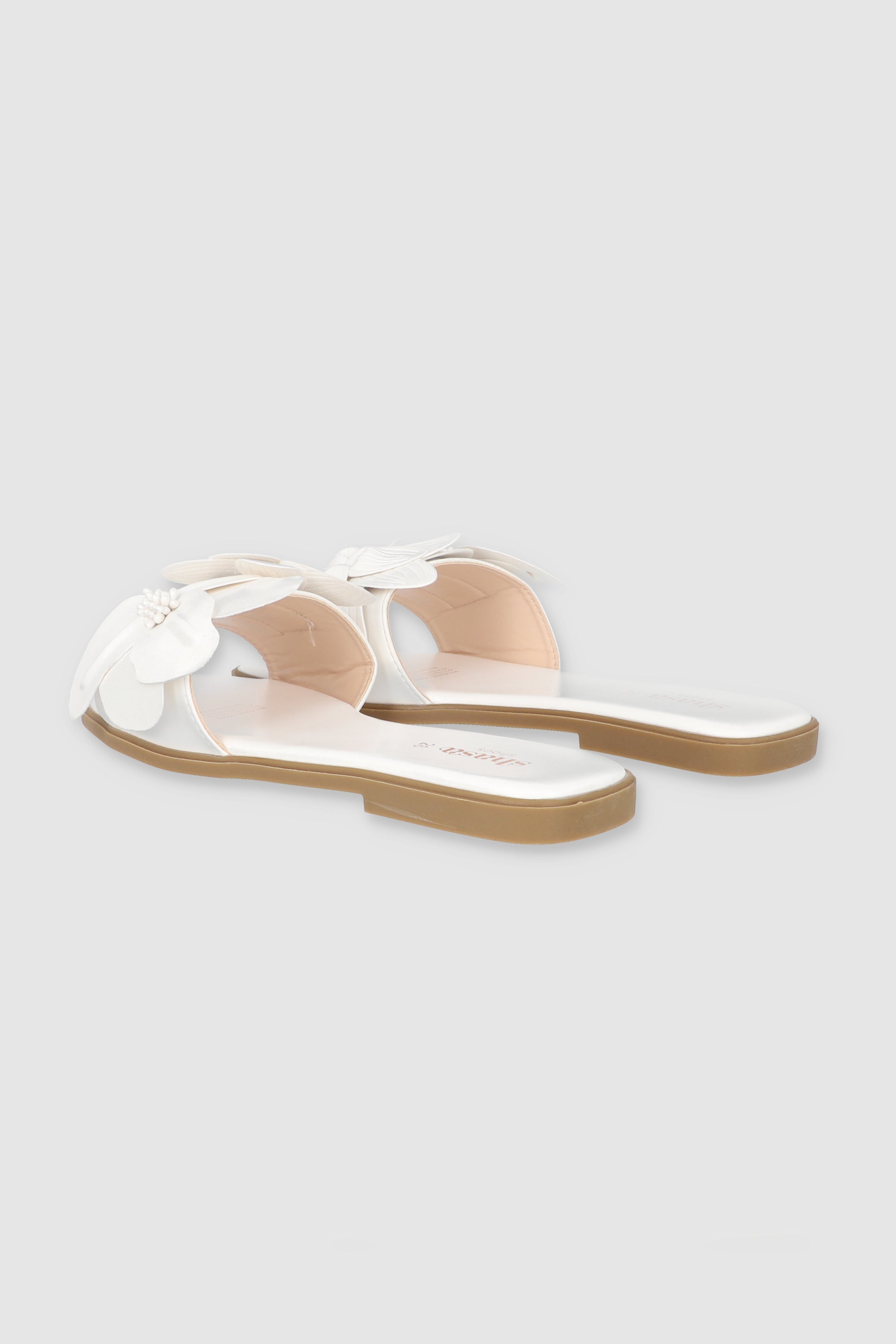 Sandalia Tropical Flores 3D WHITE