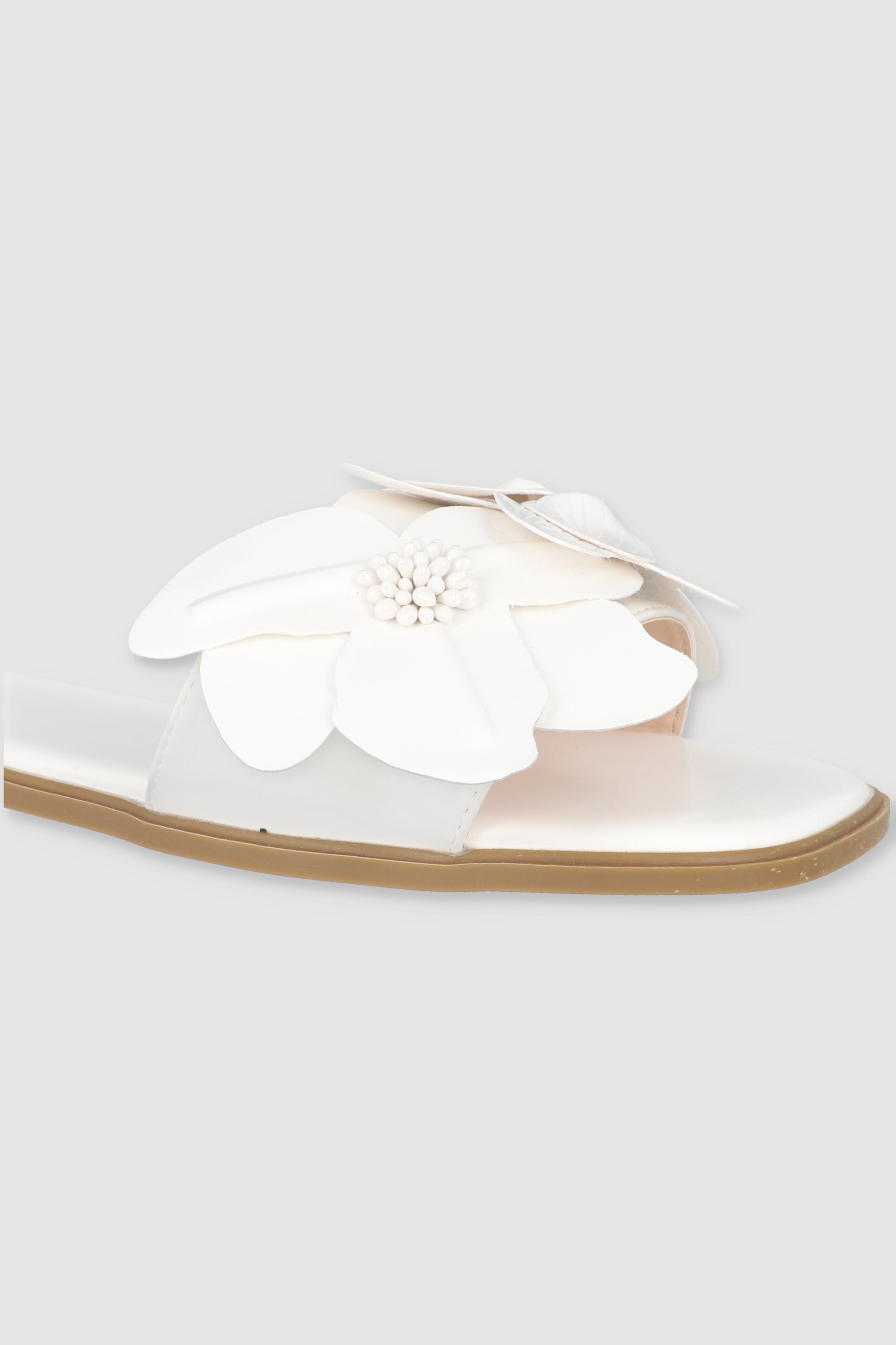 Sandalia Tropical Flores 3D WHITE