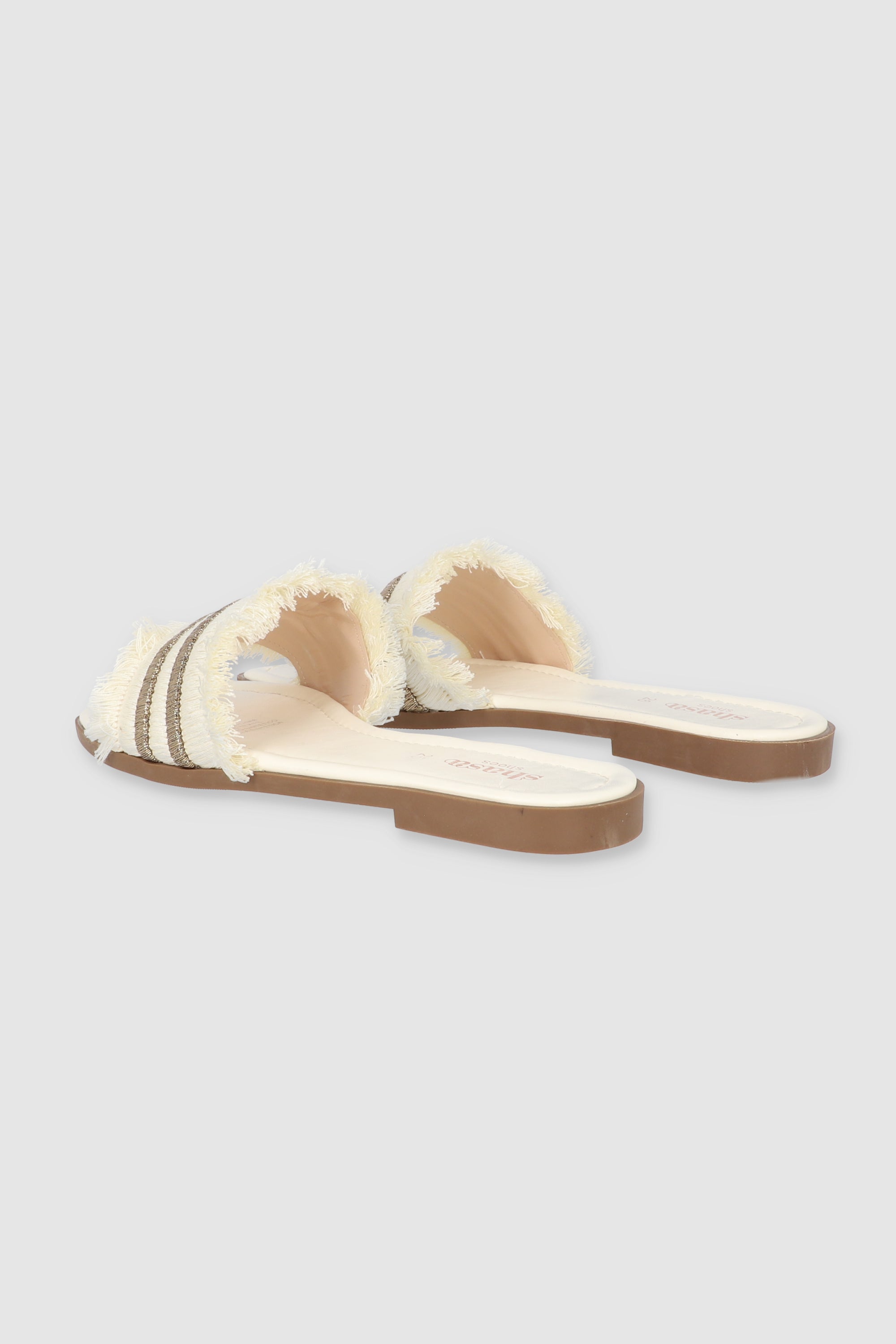 Sandal Metallic Detail Fruits WHITE