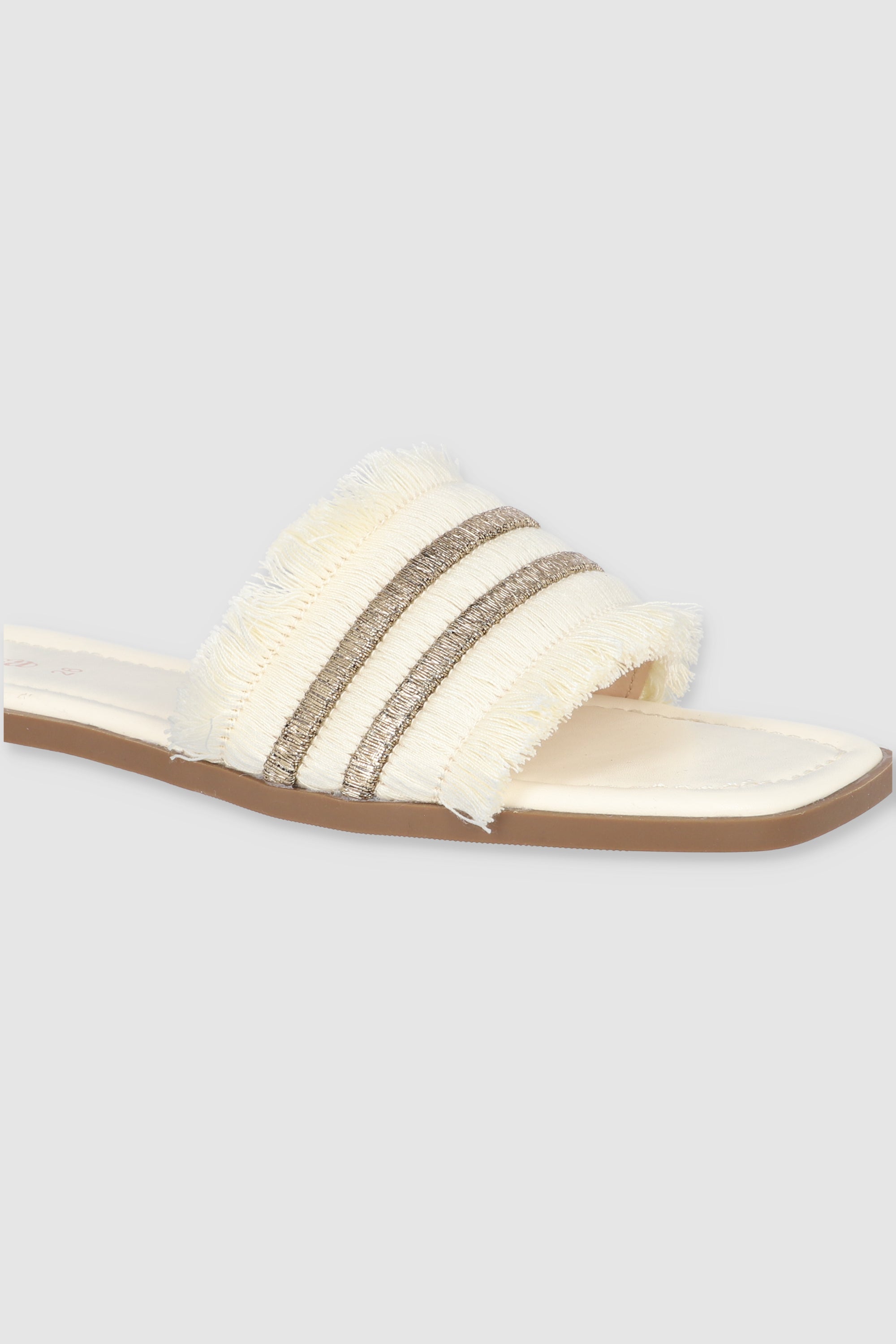 Sandal Metallic Detail Fruits WHITE