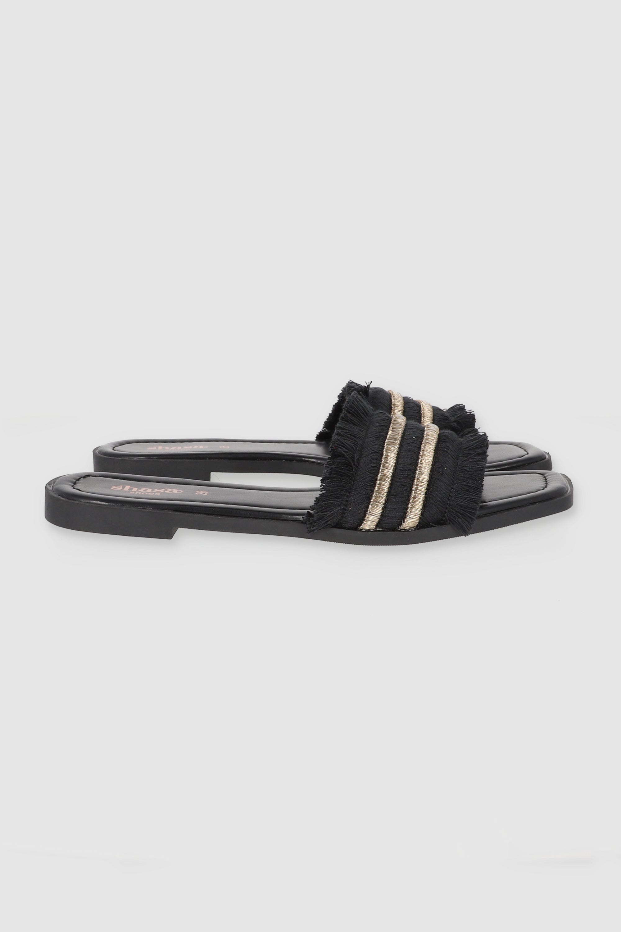 Sandal Metallic Detail Fruits BLACK