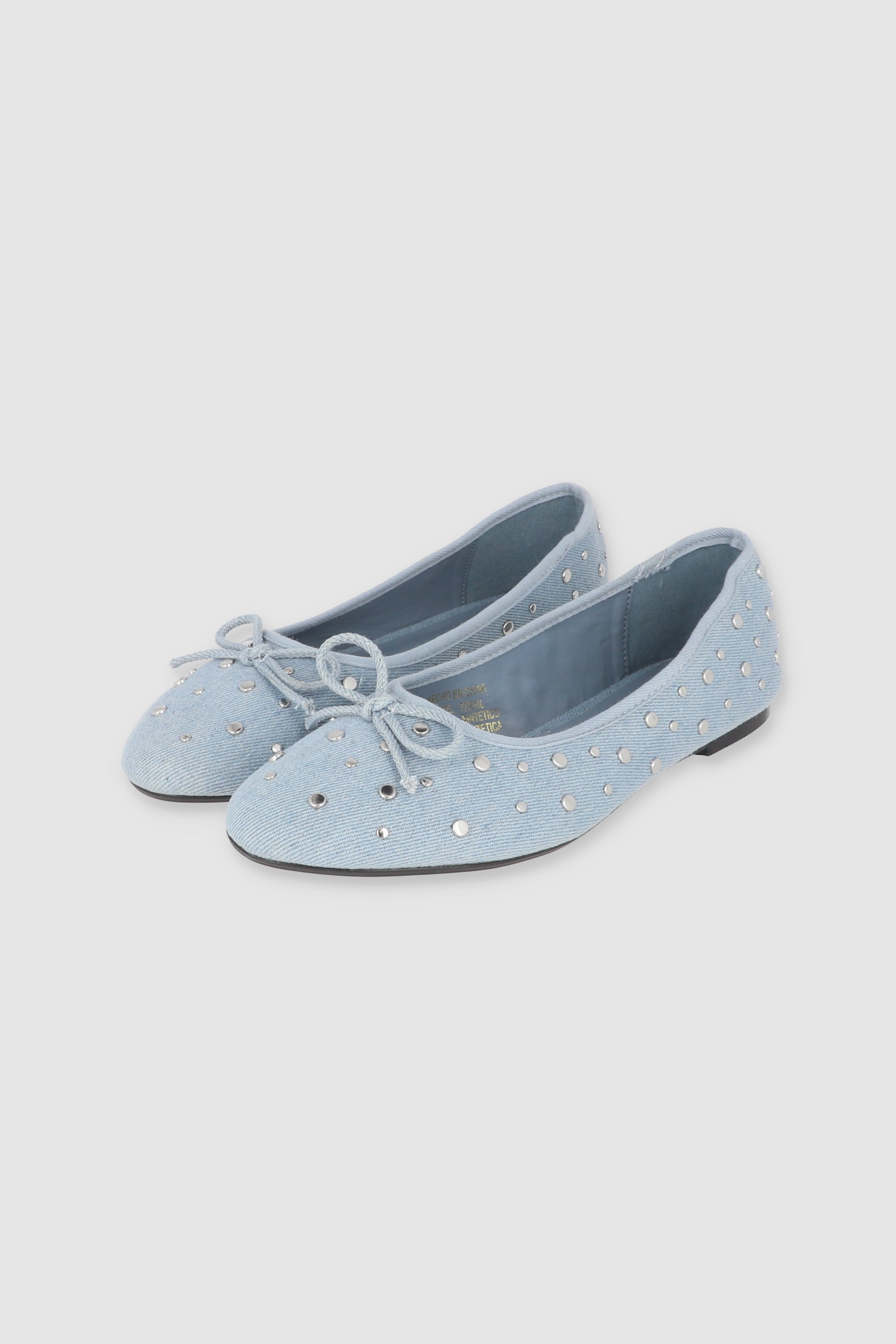 Flat denim studs Medium Wash