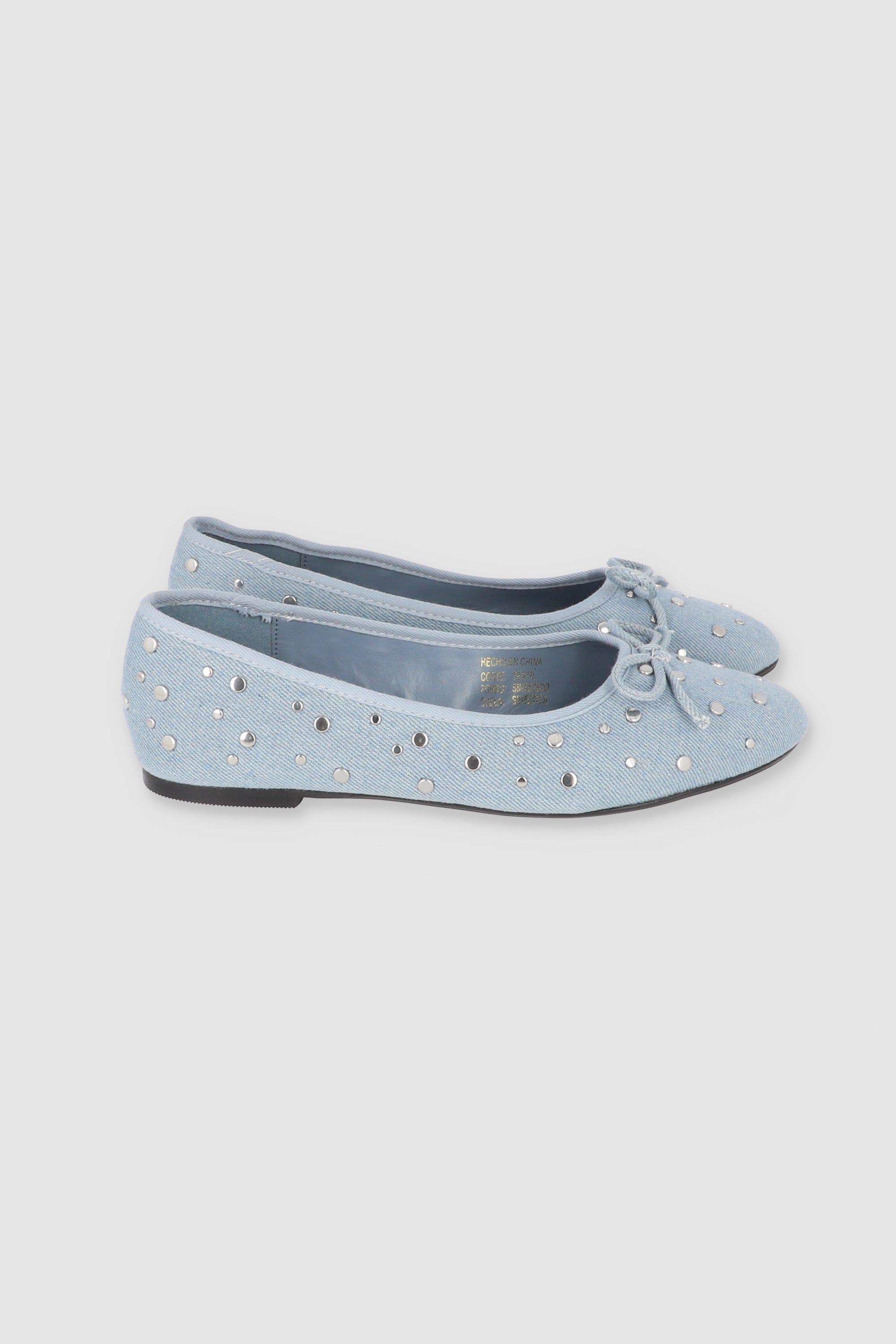 Flat denim studs Medium Wash