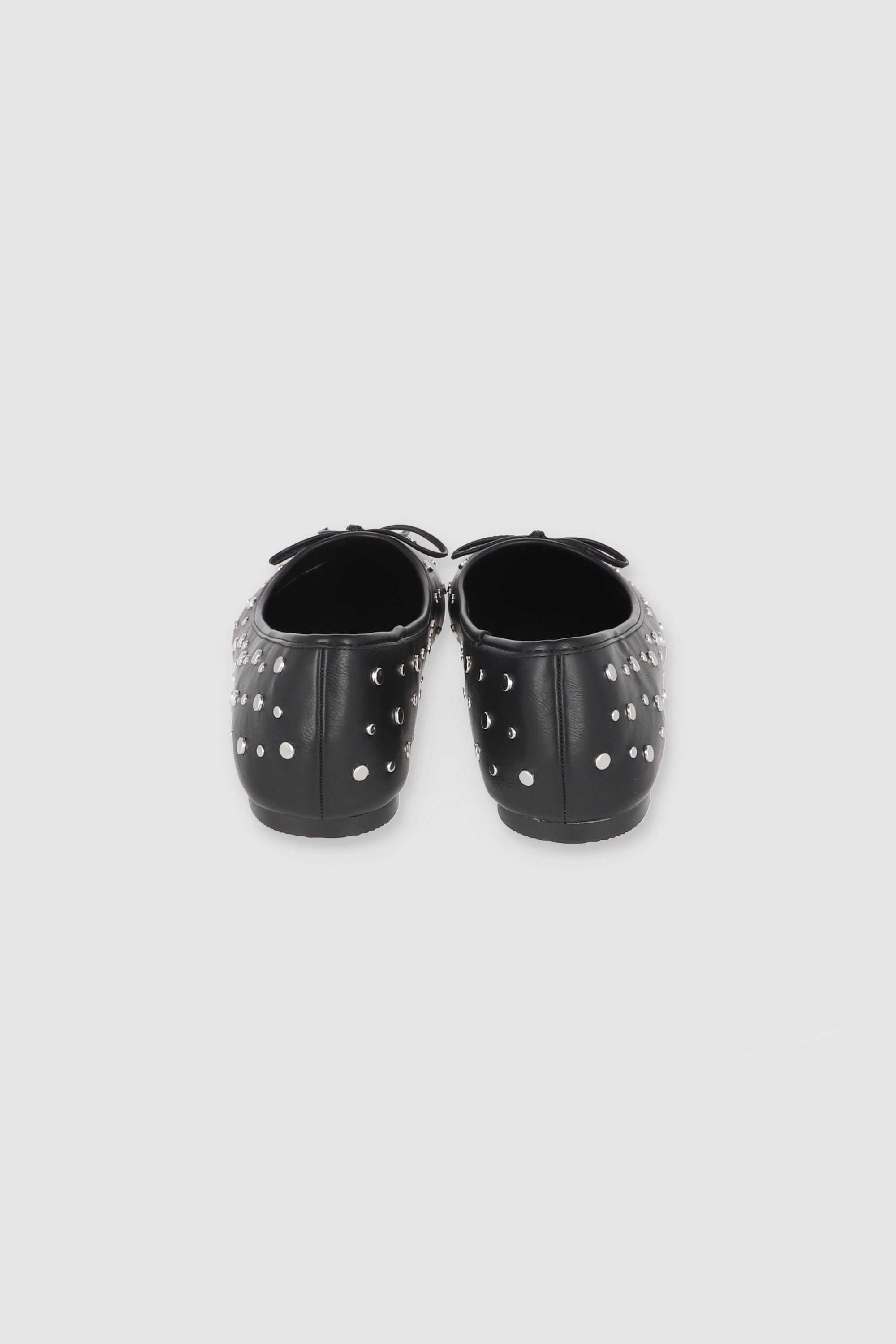 Flat denim studs BLACK