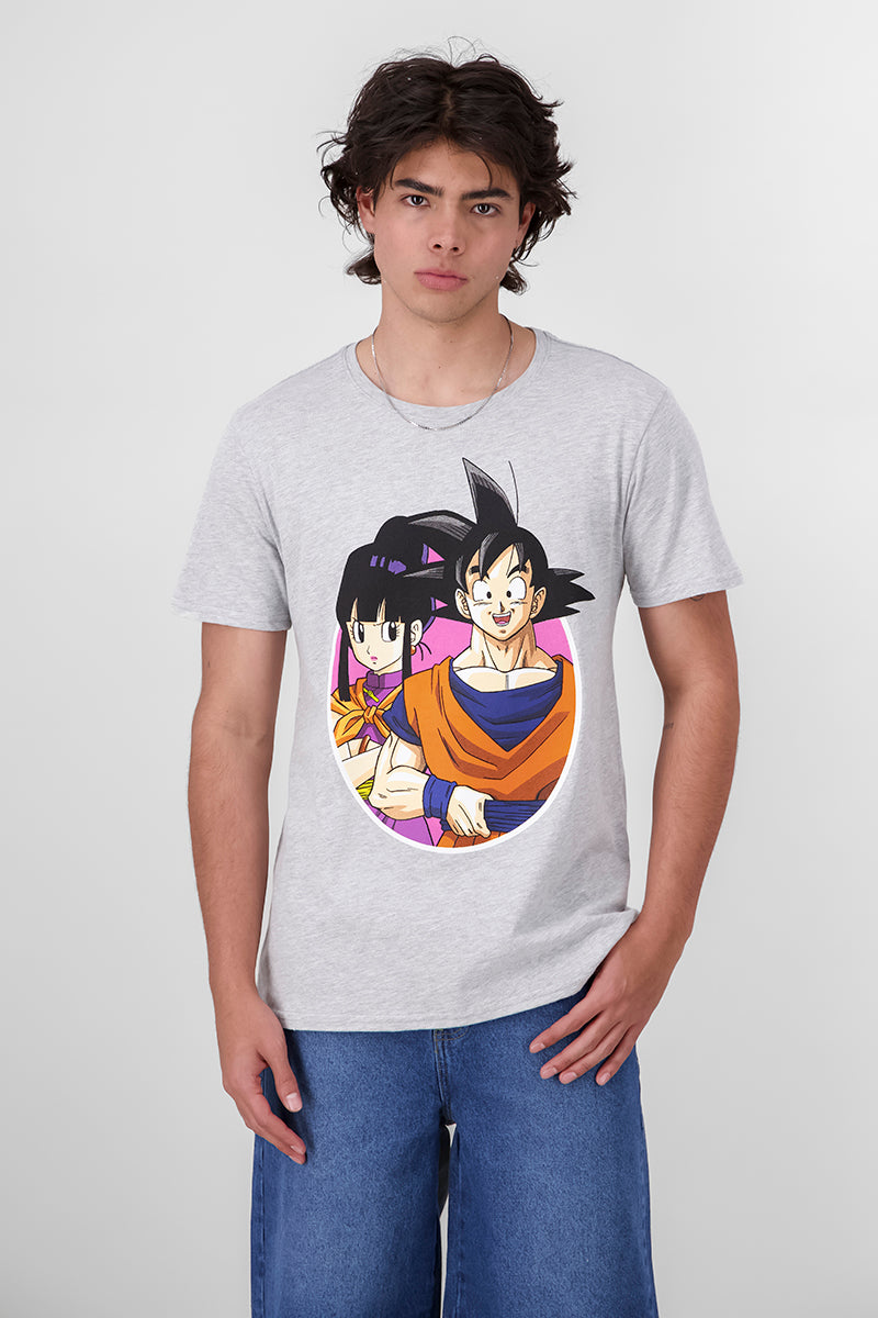 Goku & Milk shirt Jaspe Gray