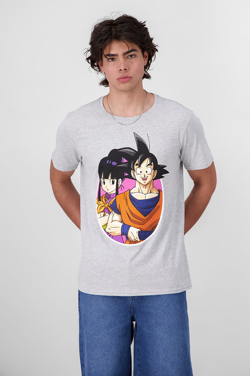 Goku & Milk shirt Jaspe Gray